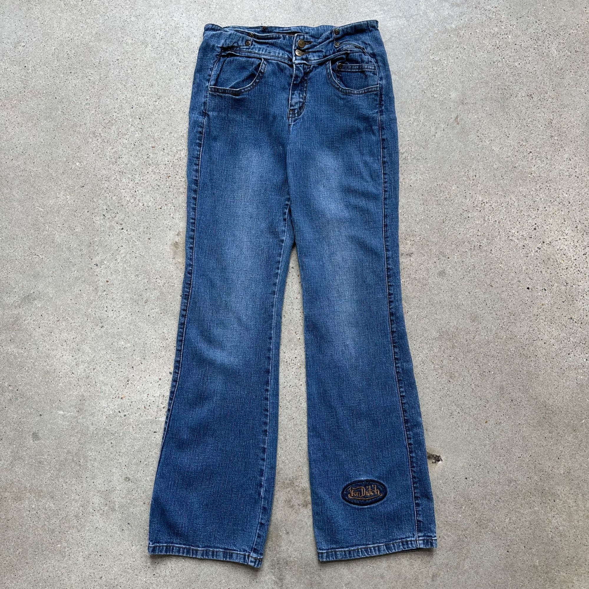 Von outlet Dutch Vintage Low Rise Skinny Dark Blue Jeans