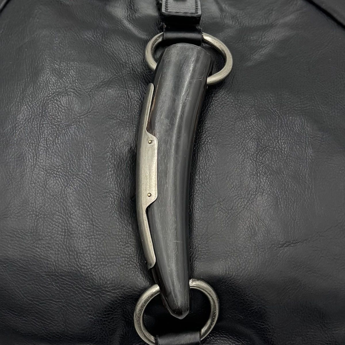 Yves Saint Laurent YSL Black Leather Mombasa Hobo Bag Size ONE SIZE - 12 Thumbnail