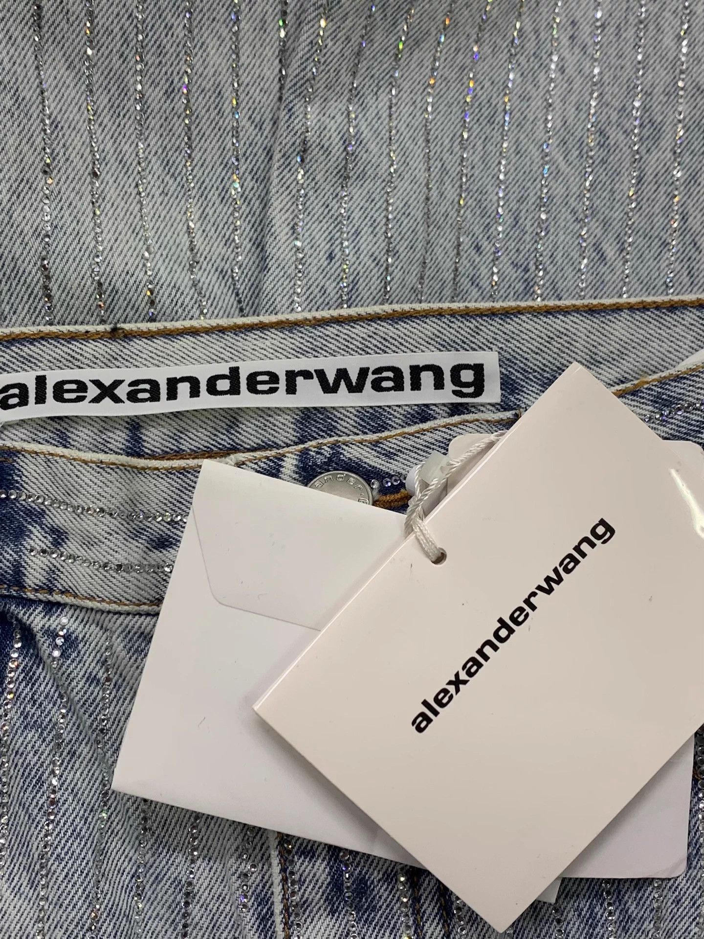Alexander Wang Alexander Wang light full diamond pants 25 Size 25" / US 0 / IT 36 - 4 Thumbnail