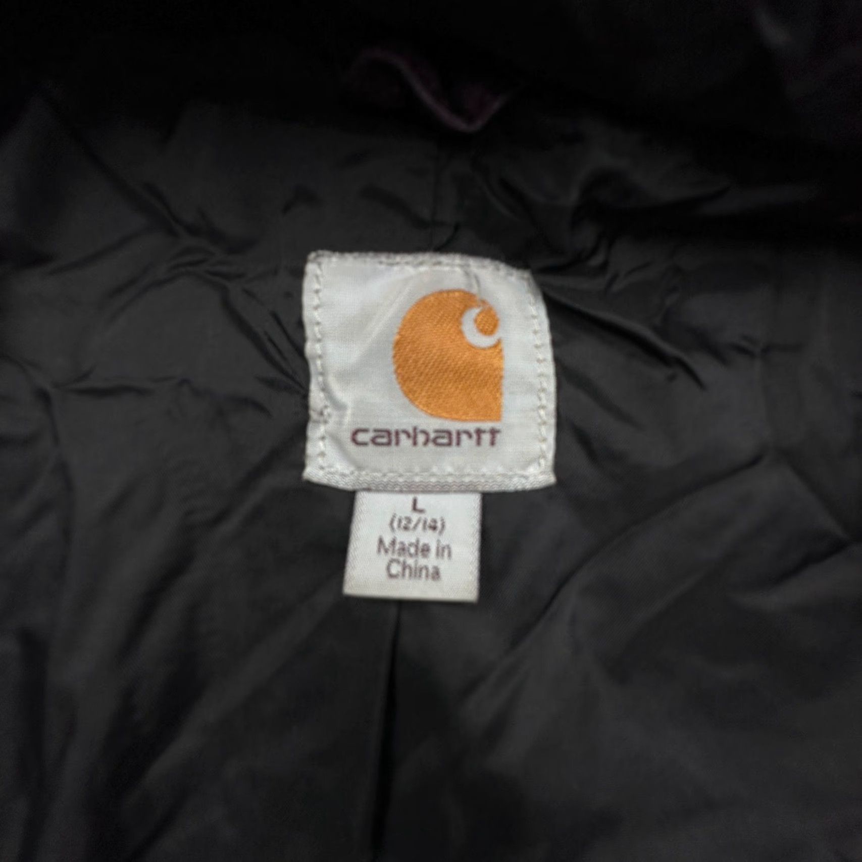 Carhartt Carhartt Gallatin Jacket Womens Large Quilt Lined Full Zip Purple Hooded Jacket Size L / US 10 / IT 46 - 2 Thumbnail