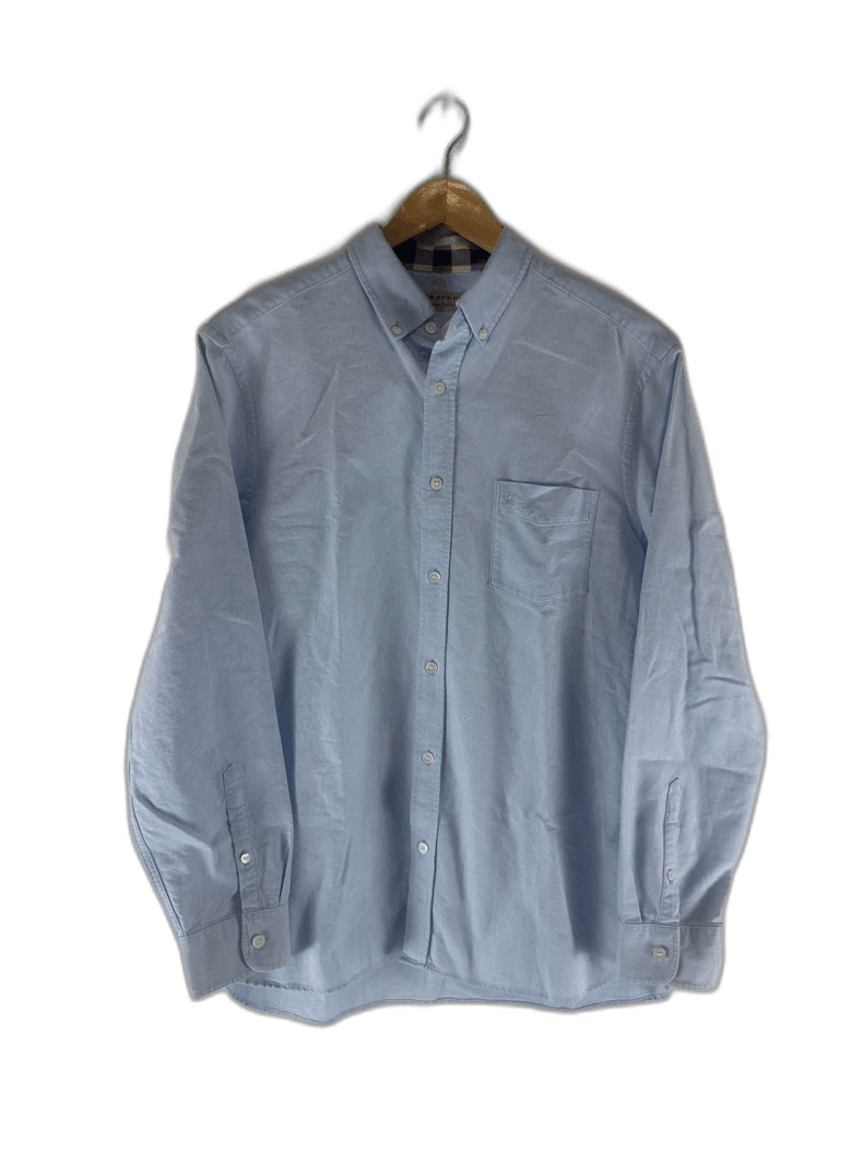 Burberry Burberry Embroidered Logo Long Sleeve Shirt Size US L / EU 52-54 / 3 - 1 Thumbnail