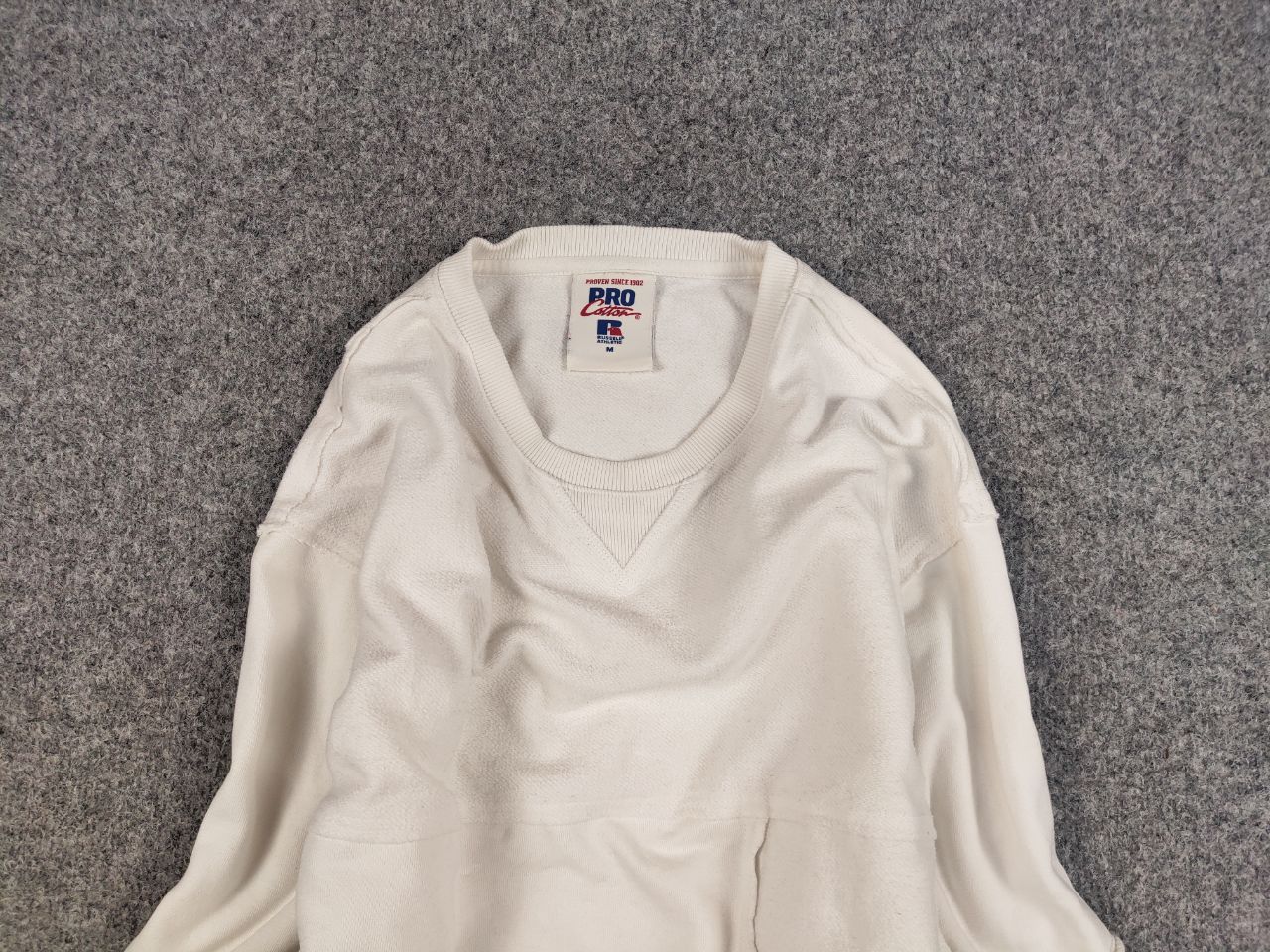 Russell Athletic Vintage Russell Athletic Pro USA Patchwork Boxy Sweatshirt Size US M / EU 48-50 / 2 - 3 Thumbnail