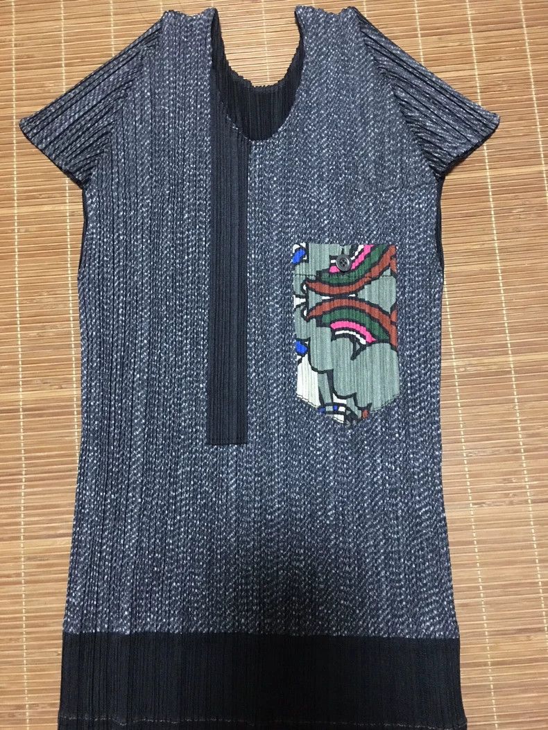Issey Miyake Issey Miyake size:3 Black pocket patchwork top Size XS / US 0-2 / IT 36-38 - 6 Thumbnail