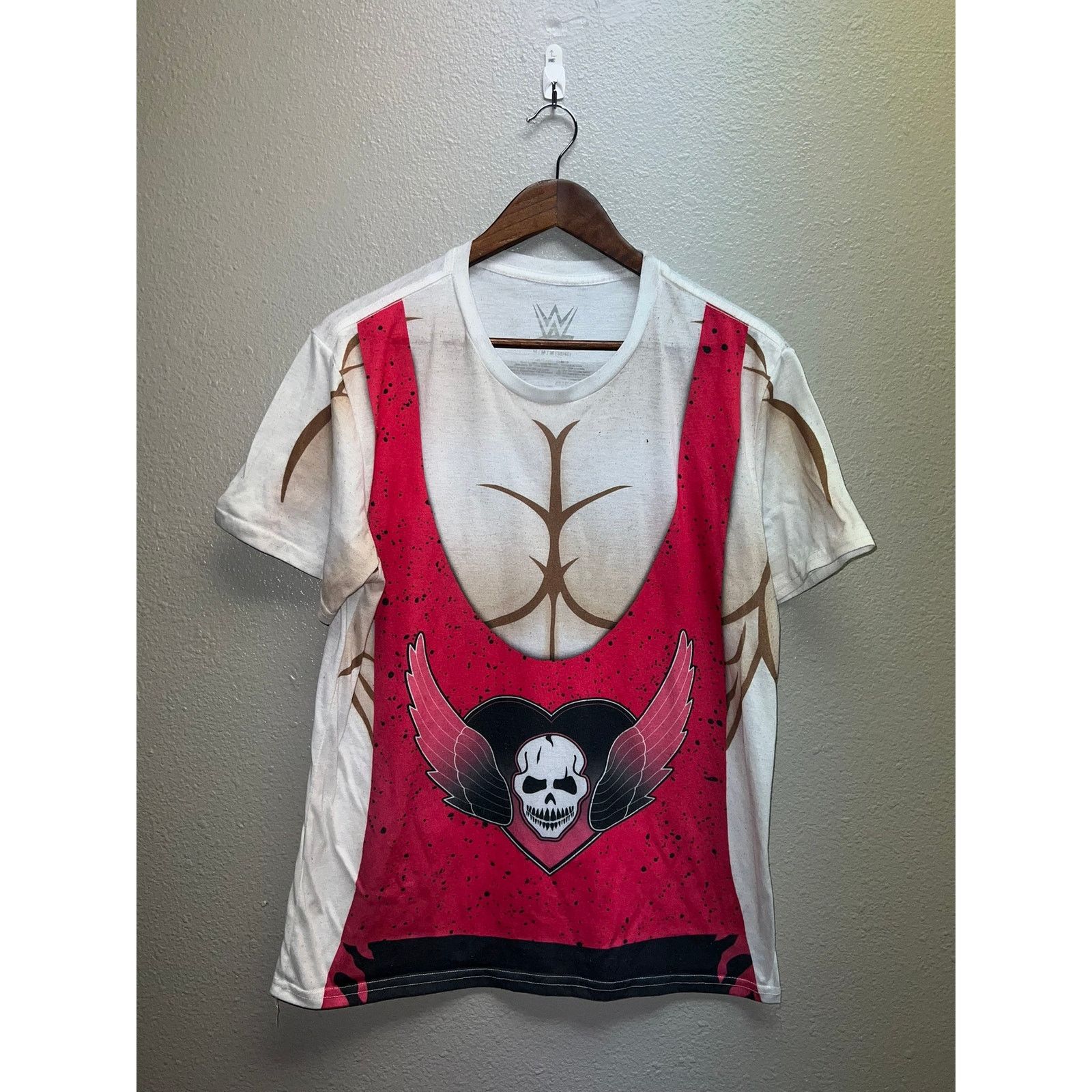 WWE Bret Hart Shirt WWE Wrestling Pink White Polyester Medium Size US M / EU 48-50 / 2 - 1 Thumbnail