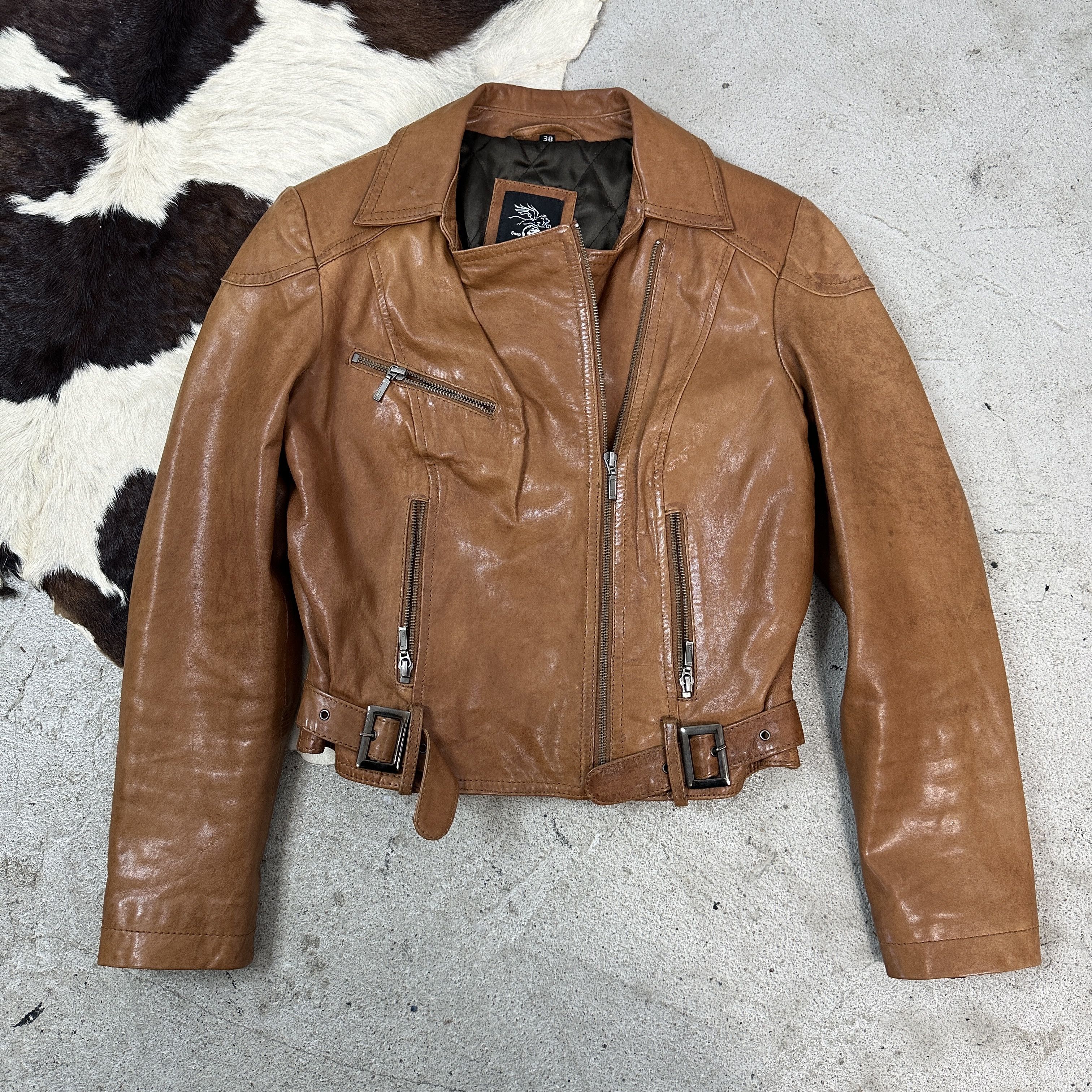 Vintage Women's Vintage Leather Jacket Size M / US 6-8 / IT 42-44 - 2 Thumbnail