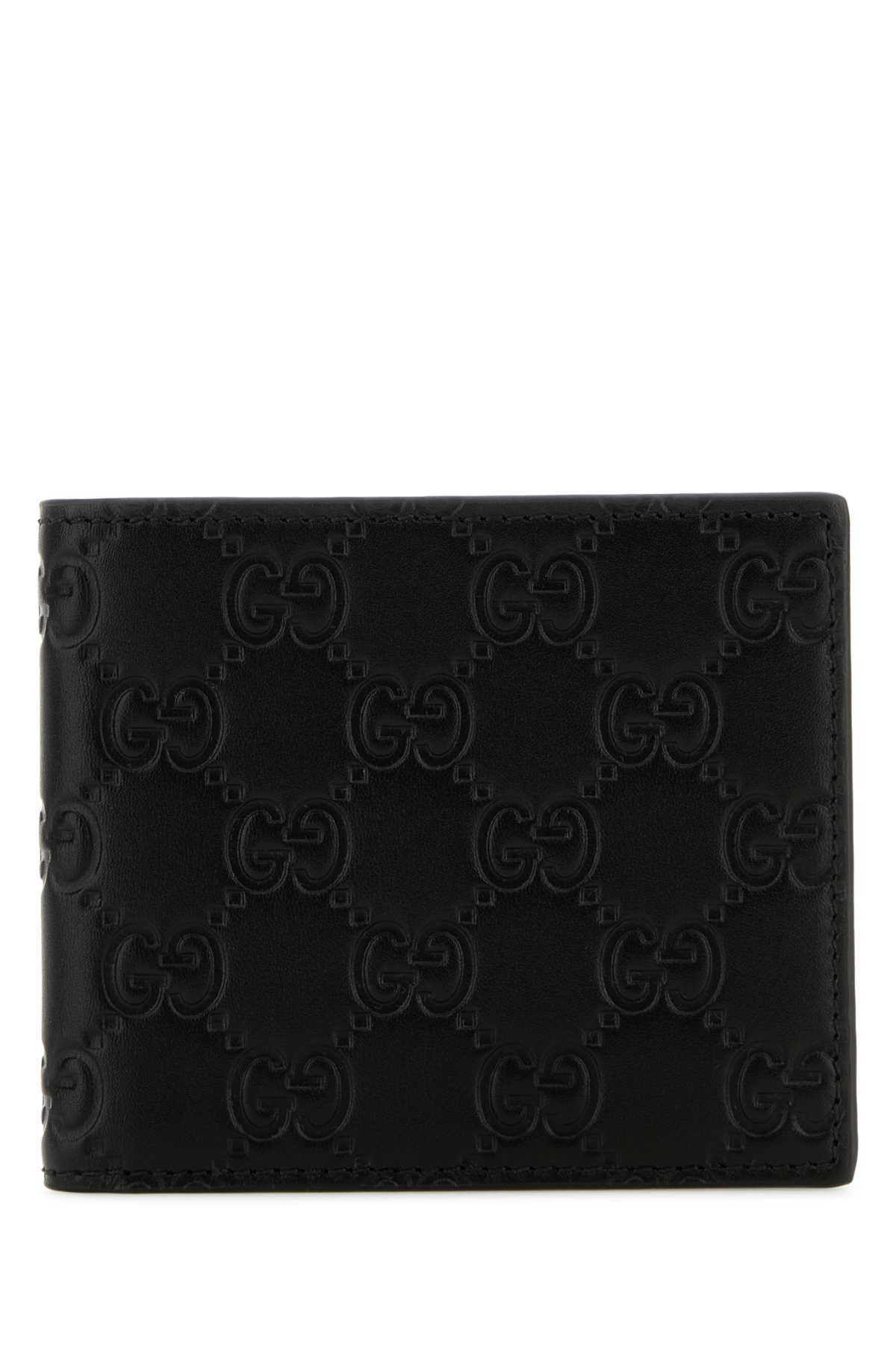 Gucci Black Leather Wallet Size ONE SIZE - 1 Thumbnail
