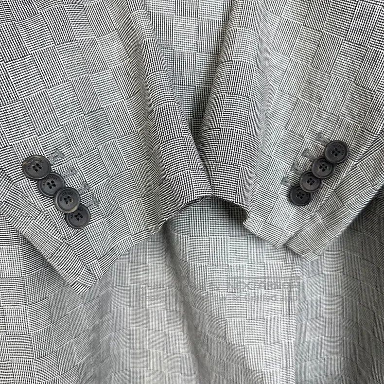 Balenciaga Balenciaga Gray Plaid Double-Breasted Suit Jacket Size M / US 6-8 / IT 42-44 - 6 Thumbnail