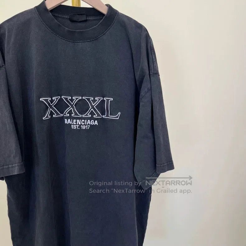 Balenciaga Balenciaga FW22 XXXL Letter Print Short Sleeve T-shirt. Size US M / EU 48-50 / 2 - 2 Thumbnail