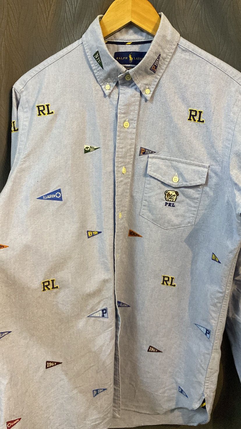 Polo Ralph Lauren × Vintage (RARE)POLO RALPH LAUREN BULLDOG OVP SHIRT MEDIUM Size US M / EU 48-50 / 2 - 8 Thumbnail