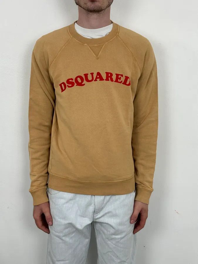 Dsquared2 AW2018 Dsquared2 Beige Red Writing Crewneck Sweater Size US M / EU 48-50 / 2 - 2 Thumbnail