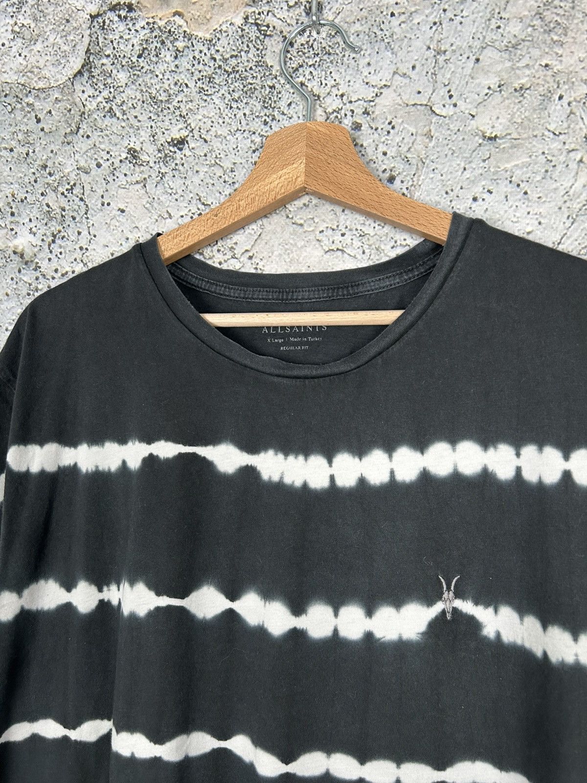 Allsaints Allsaints Stripe Tee Avant Garde Designer Grunge Goth Punk Size US XL / EU 56 / 4 - 3 Thumbnail