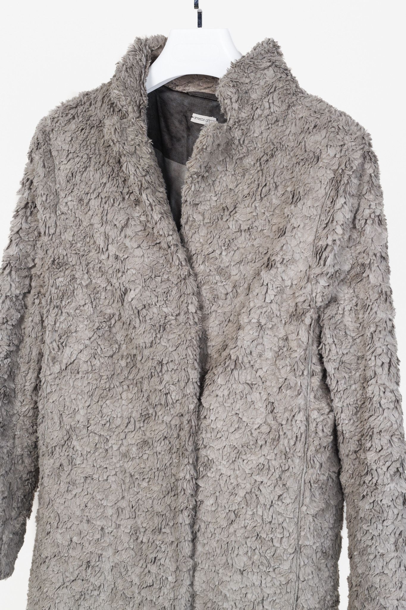 Annette Gortz Annette Gortz Grey Shadows Faux Shearling Coat Size M / US 6-8 / IT 42-44 - 3 Thumbnail