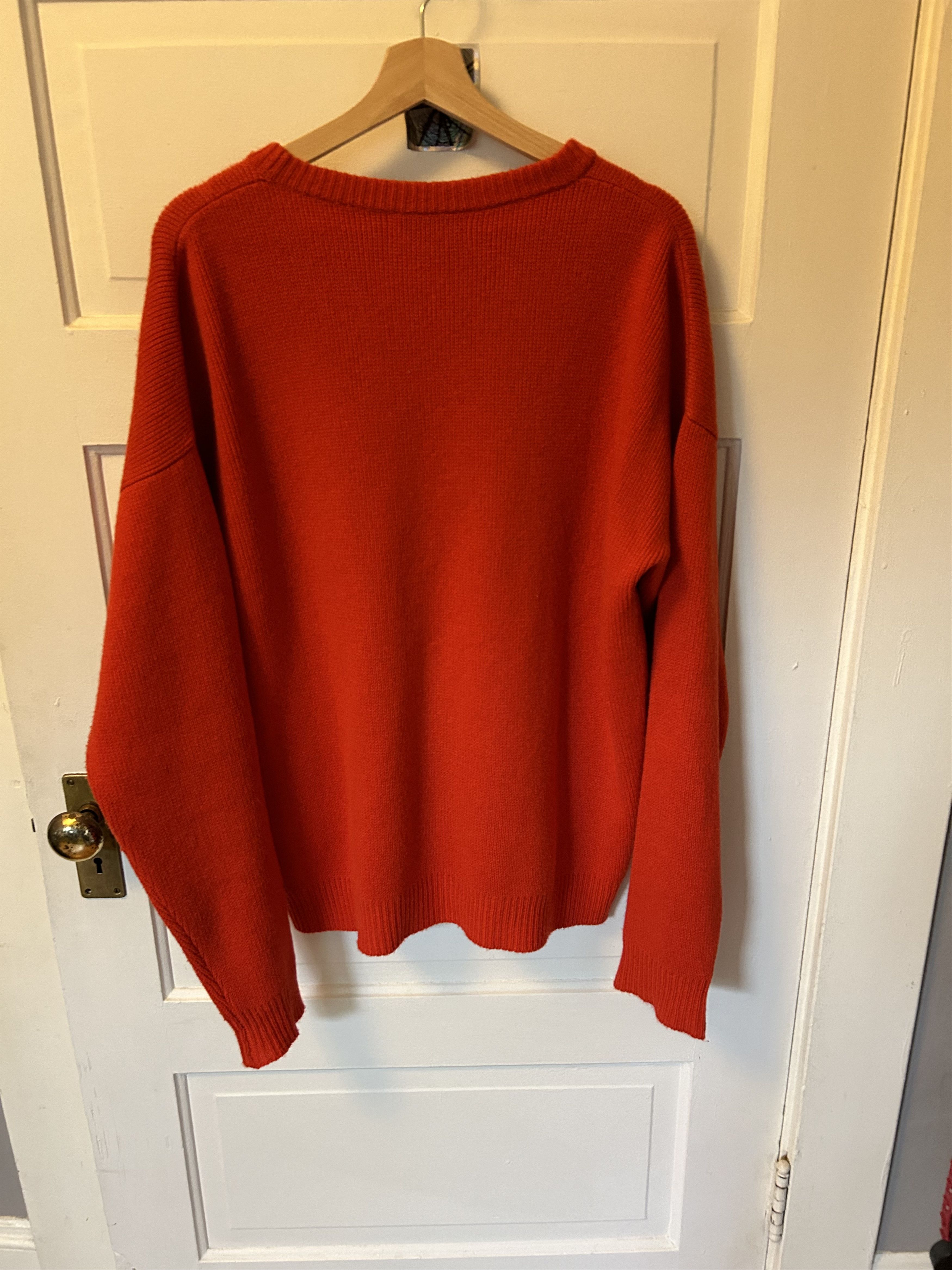 John Elliott John Elliott Red Cashmere Cropped Crew Sweater Size US L / EU 52-54 / 3 - 3 Thumbnail