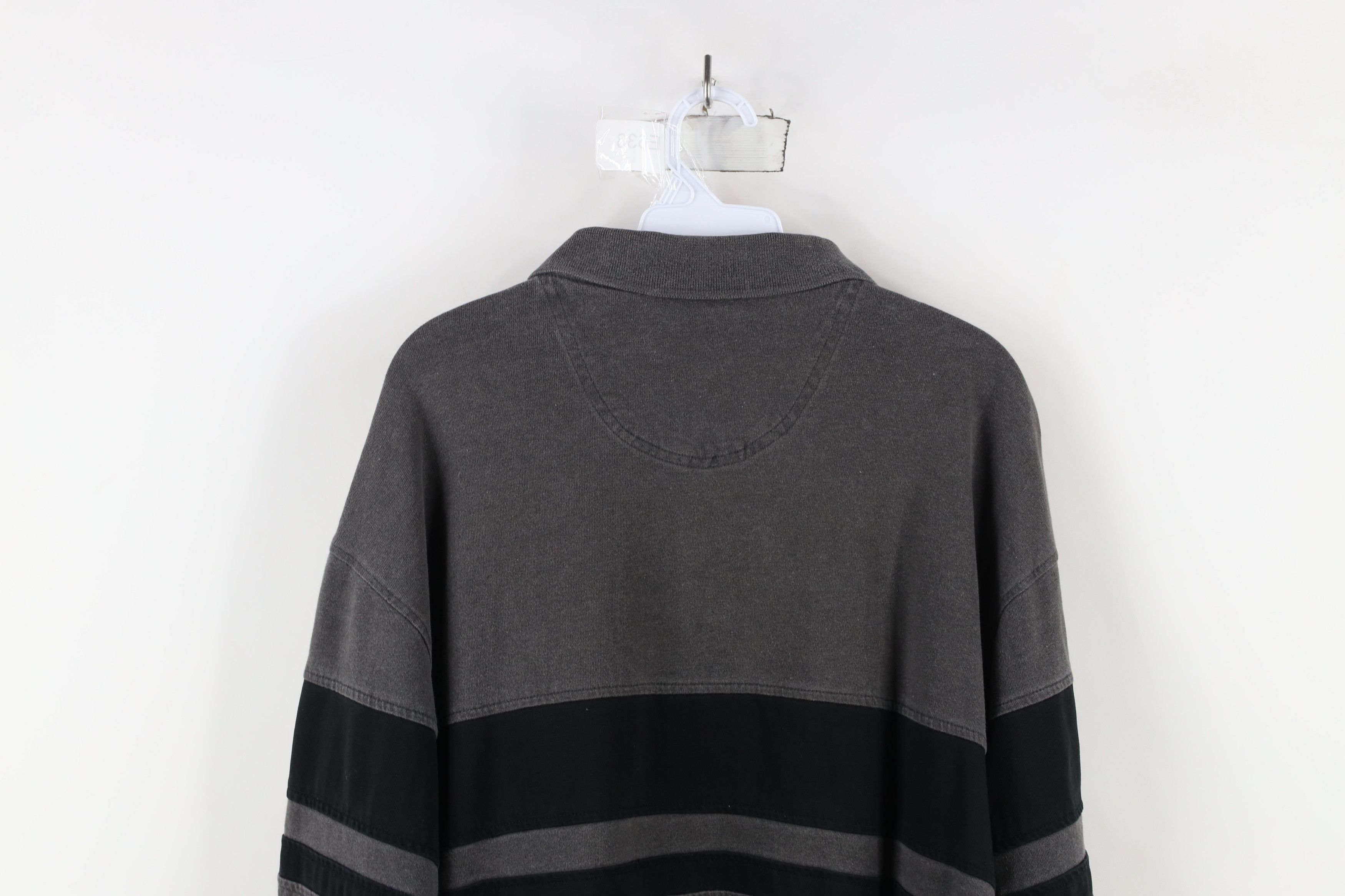 Vintage Vintage 90s Streetwear Block Long Sleeve Rugby Polo Shirt Size US XL / EU 56 / 4 - 9 Thumbnail