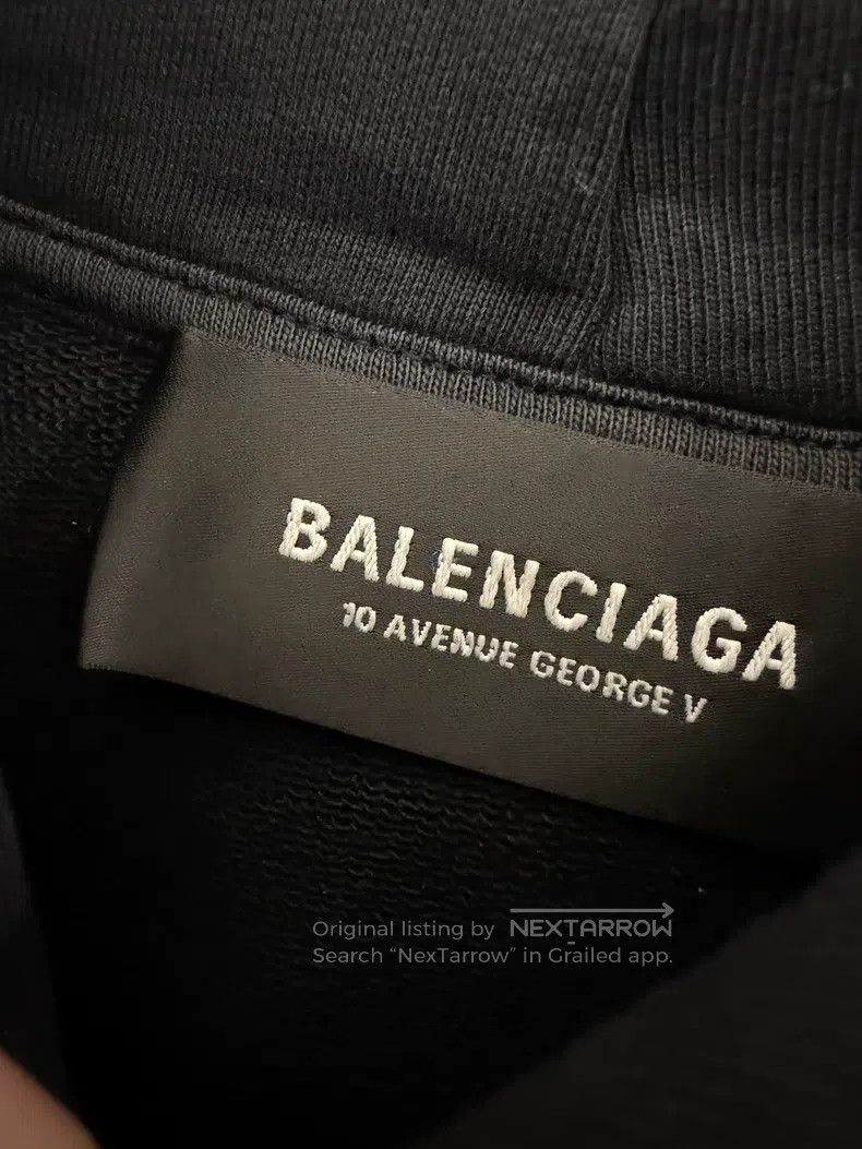 Balenciaga Balenciaga Black Band Portrait Hooded Sweatshirt Size US S / EU 44-46 / 1 - 3 Thumbnail