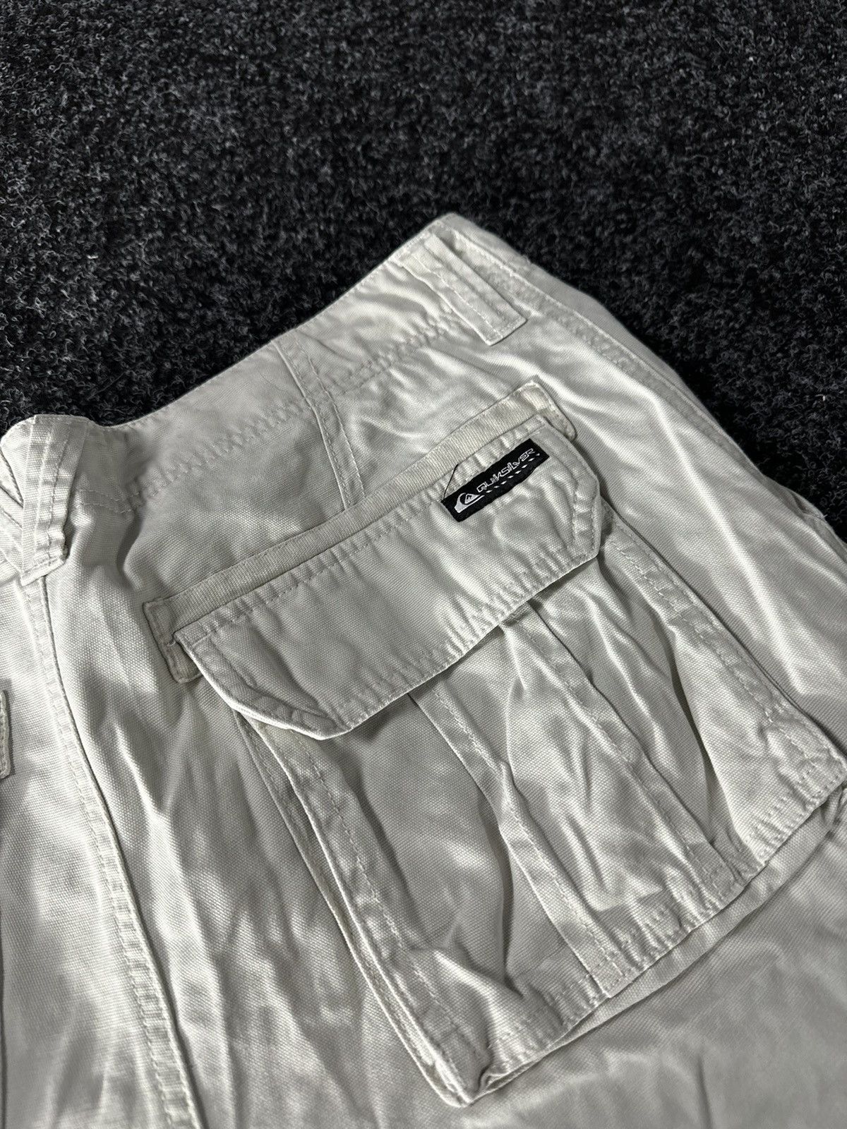 Quiksilver × Vintage 🚨Vintage Quicksilver CARGO BEIGE Japanese Surf style Shorts Size US 32 / EU 48 - 10 Thumbnail