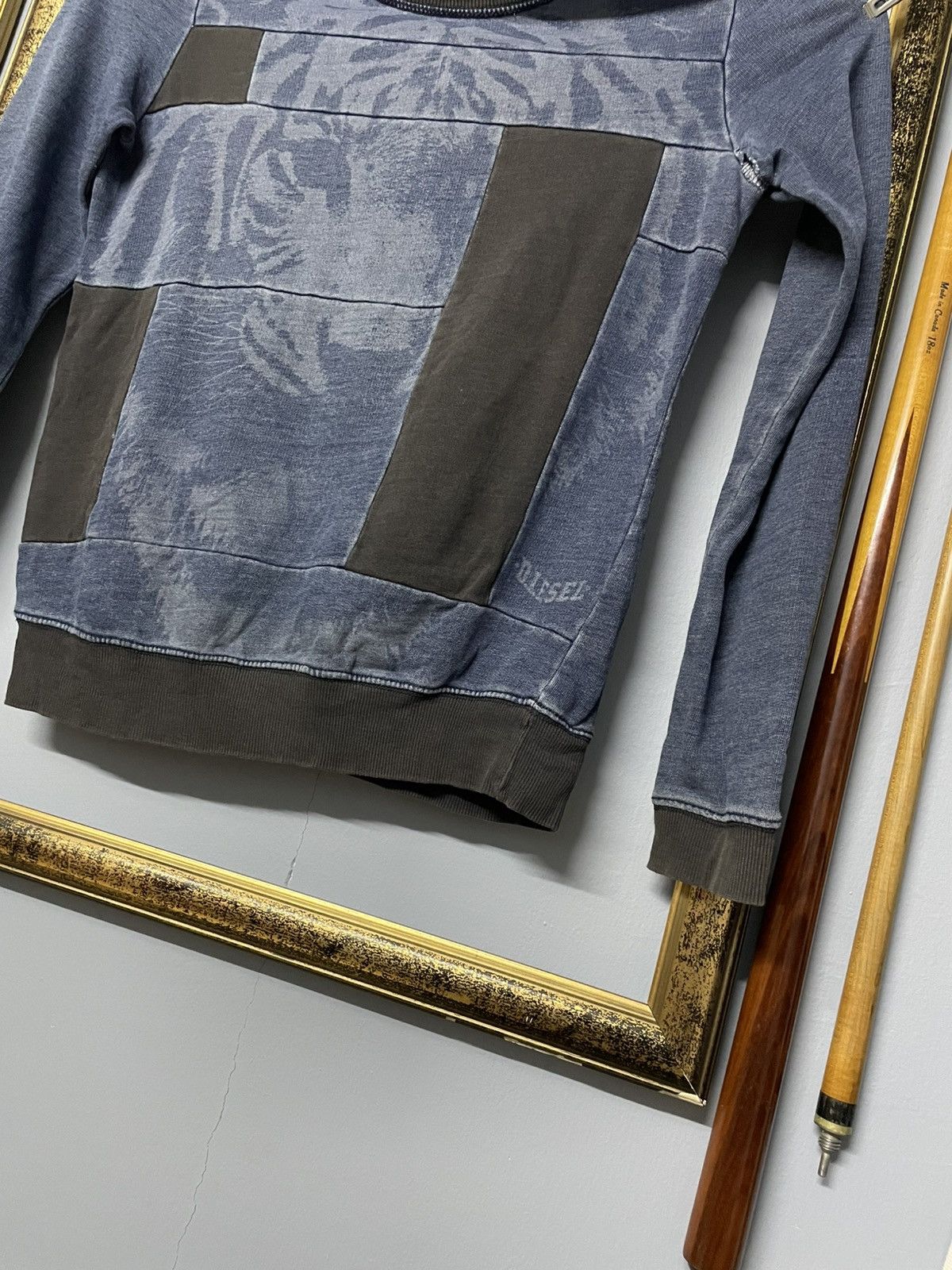 Diesel Designer Diesel Industry Tiger Big Print Faded Distressed Size US S / EU 44-46 / 1 - 4 Thumbnail