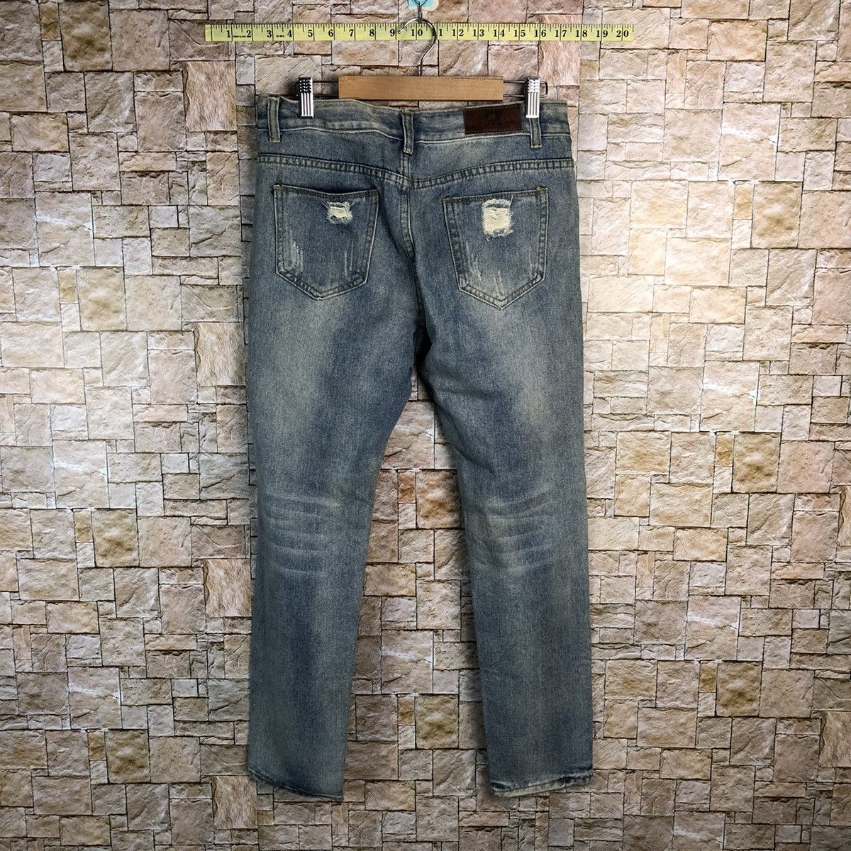 Japanese Brand Zichen Jeans Distressed Denim Pants #A129 Size US 31 - 16 Thumbnail