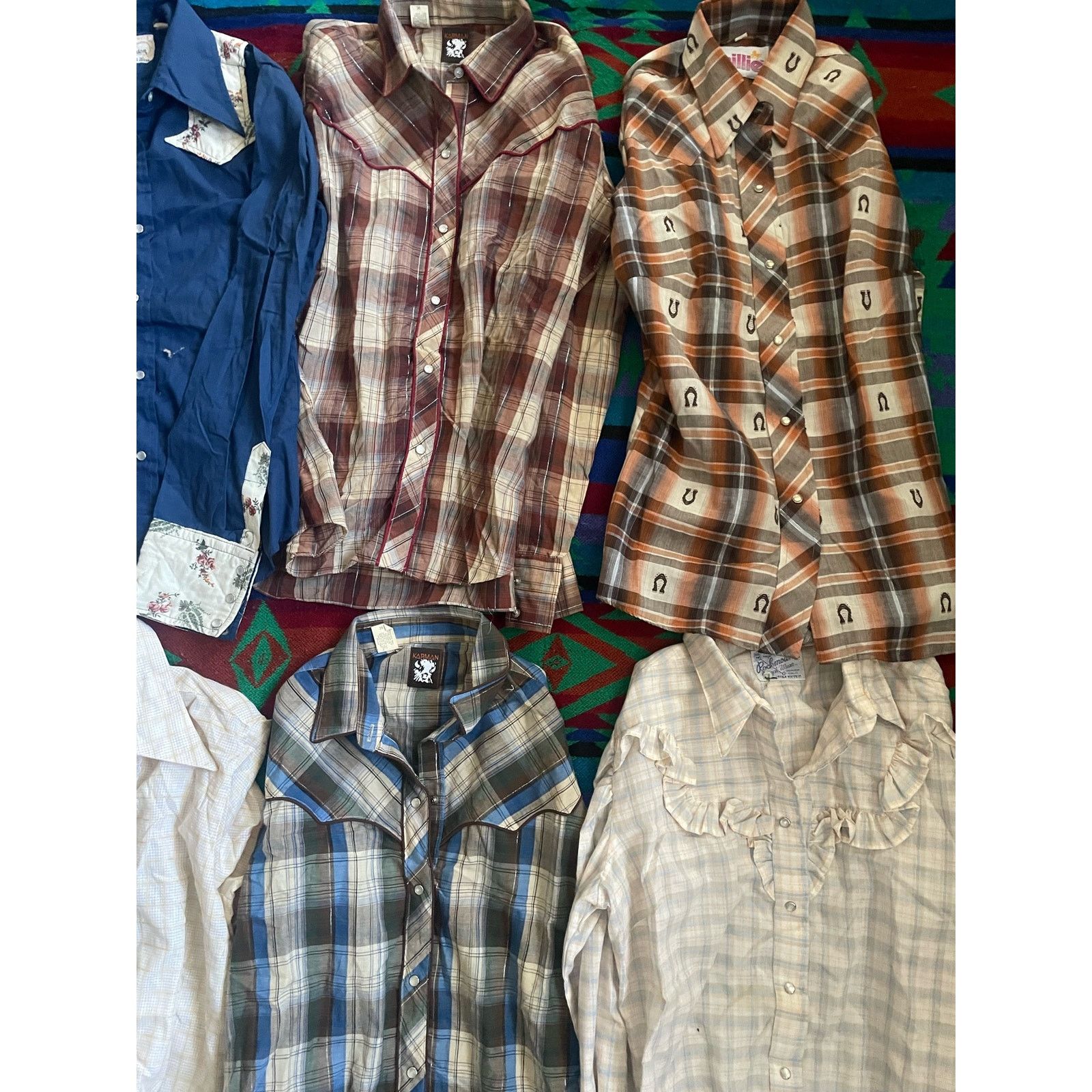 Addict Clothes Japan × Rockmount Ranch Wear Vintage women western pearl snaps long sleeves small/medium Size M / US 6-8 / IT 42-44 - 3 Thumbnail