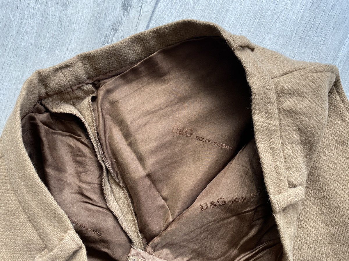 Dolce & Gabbana Vintage Dolce & Gabbana Brown Wool Suit Jacket Bomber Pants Size M / US 6-8 / IT 42-44 - 8 Thumbnail