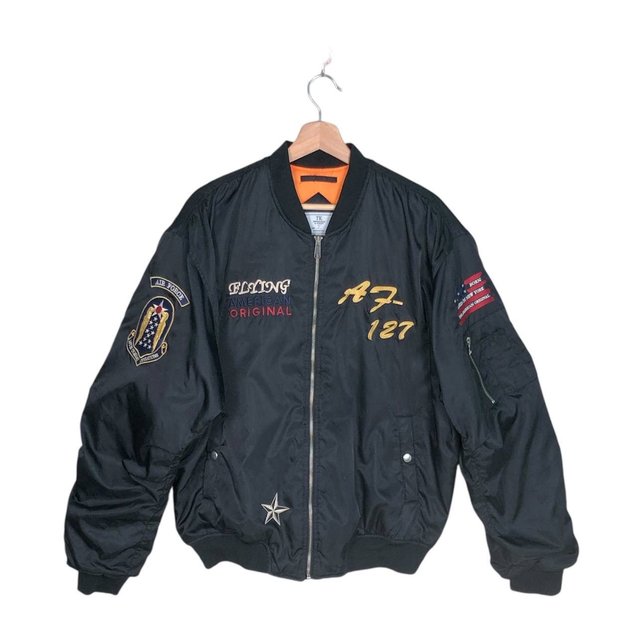Vintage US Air Force Military Bomber Jacket USA Flight Jacket Size US L / EU 52-54 / 3 - 1 Thumbnail