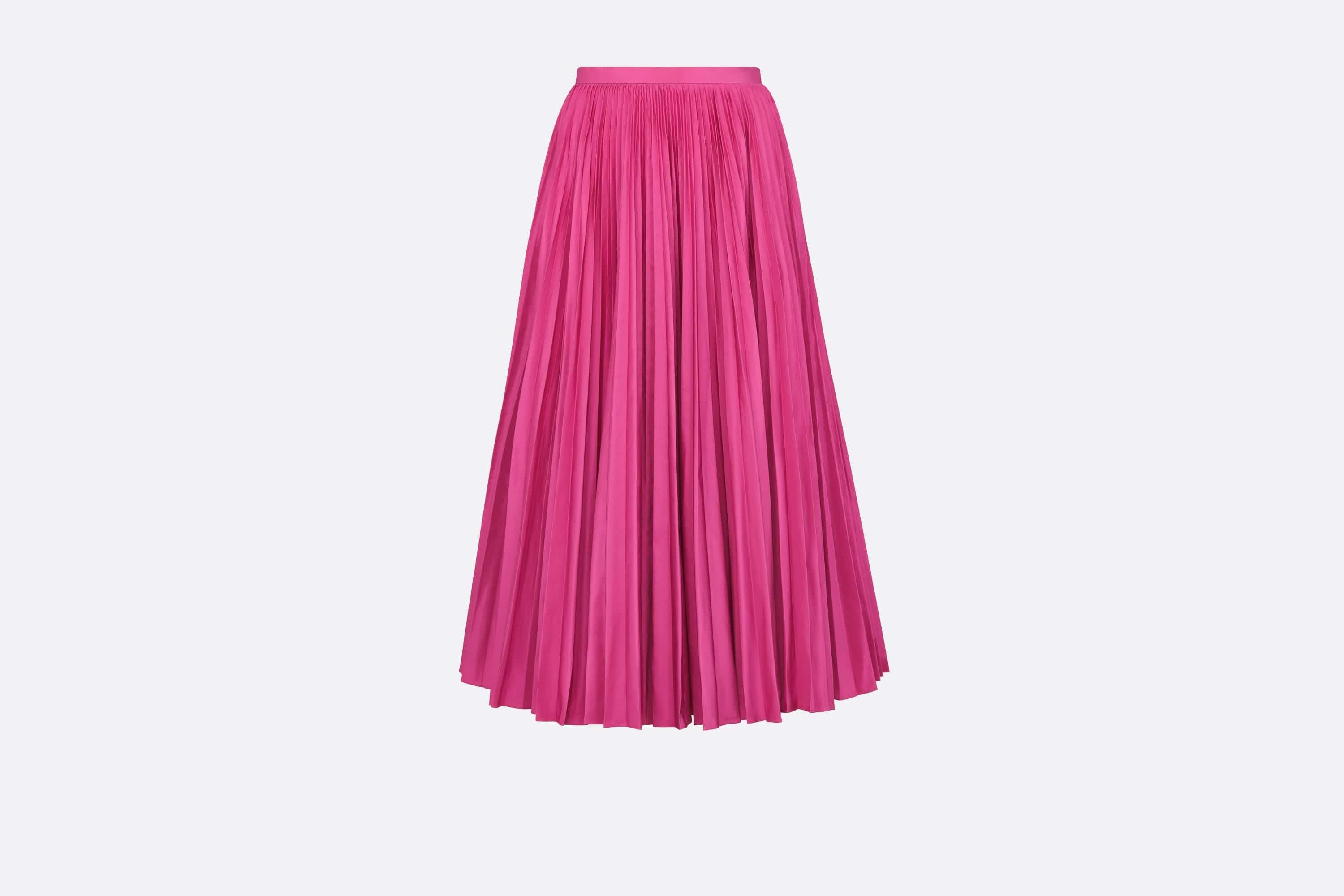 o1y0825 Midi Skirt in Magenta