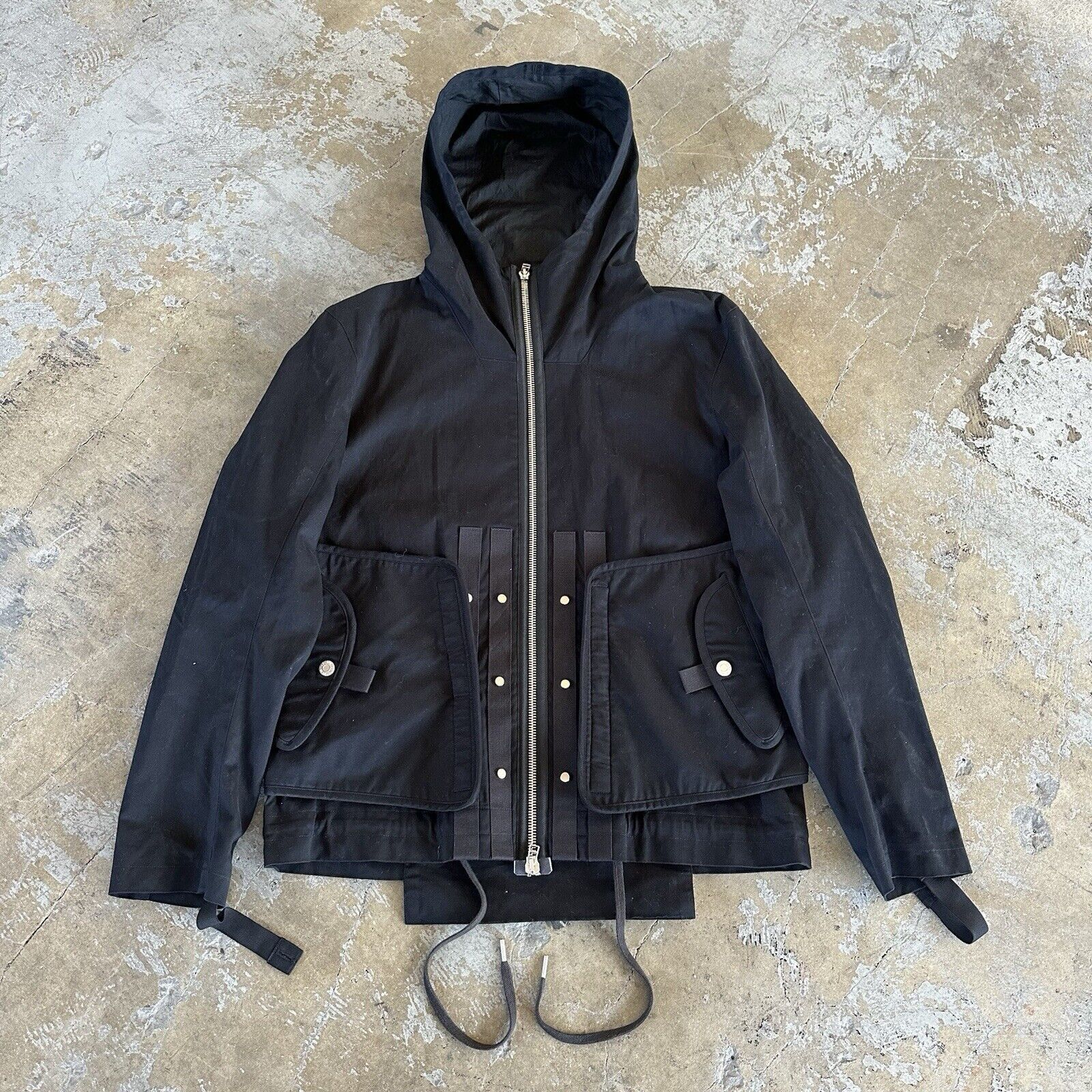 Alexander Wang × Helmut Lang NWT Helmut Lang Black Hooded Utility Jacket Tactical NEW Size US XL / EU 56 / 4 - 1 Thumbnail