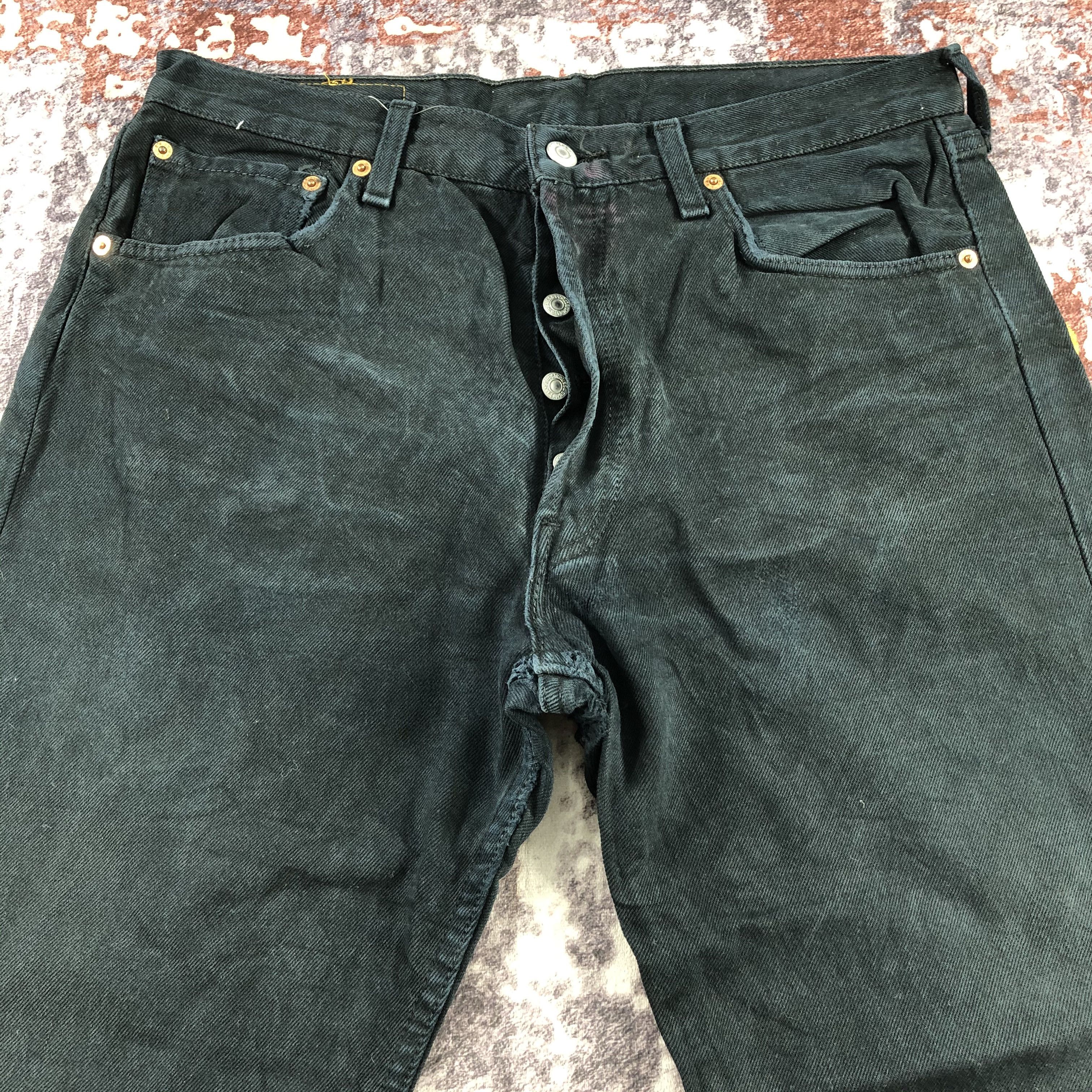 Levi's Faded Black Levis 501 Jeans-JM2924 Size US 33 - 3 Thumbnail