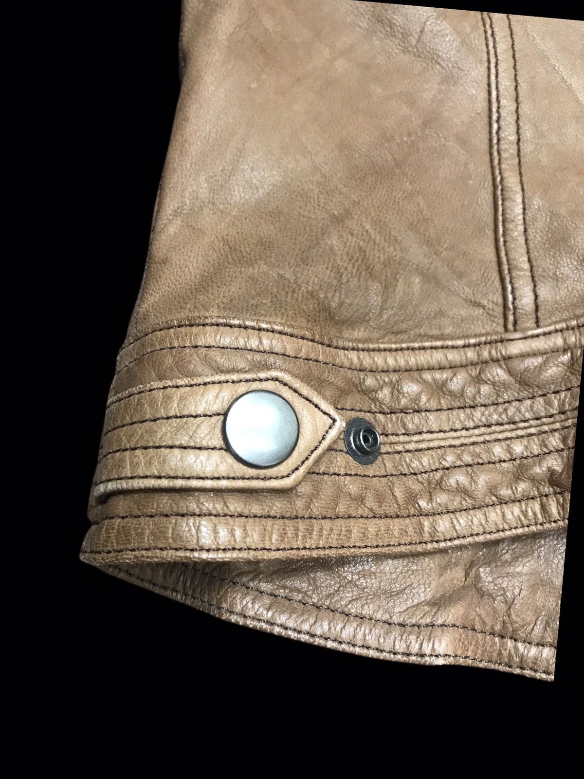 ABAHOUSE 💥ARCHIVAL💥Abahouse Japan Goatskin Cafe Racer Jacket Size XS / US 0-2 / IT 36-38 - 14 Thumbnail