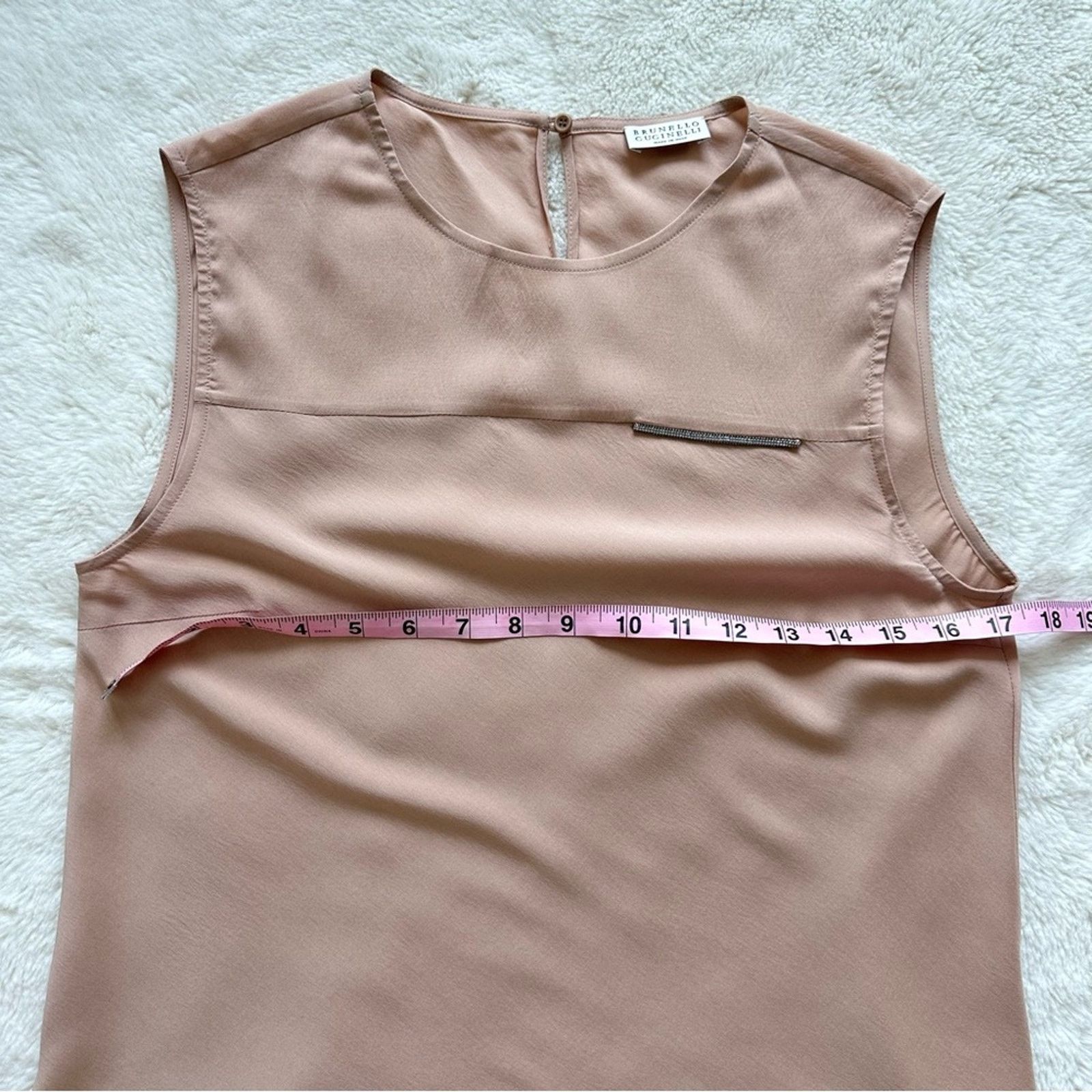 Brunello Cucinelli Brunello Cucinelli silk blouse size S Authentic Size S / US 4 / IT 40 - 4 Thumbnail