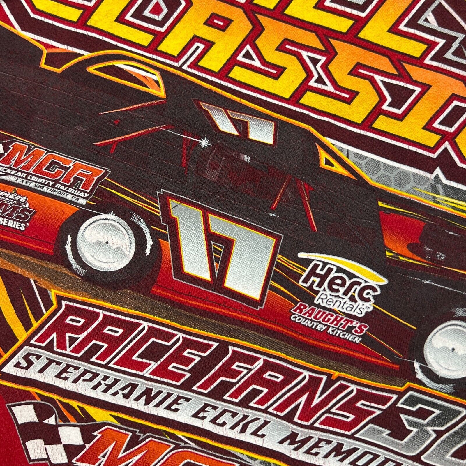 NASCAR × Vintage 2016 Fall NASCAR Racing T Shirt Double Sided Graphic Tee Size US L / EU 52-54 / 3 - 4 Thumbnail
