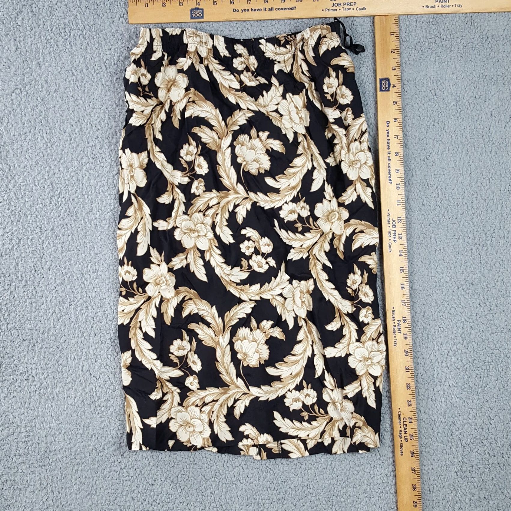 Vintage VINTAGE 80s Ricky Women's Skirt Midi Floral High Waisted All Seasons Size 10 Brown Purple Nature Size 32" / US 10 / IT 46 - 3 Thumbnail