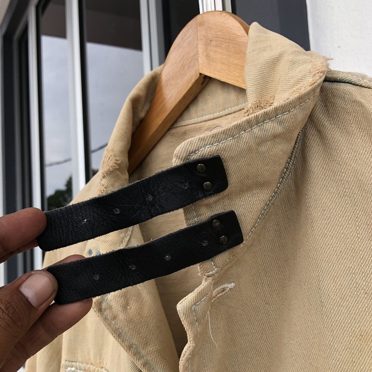 PPFM Vintage PPFM Japanese designer distressed denim jacket Size US M / EU 48-50 / 2 - 8 Thumbnail