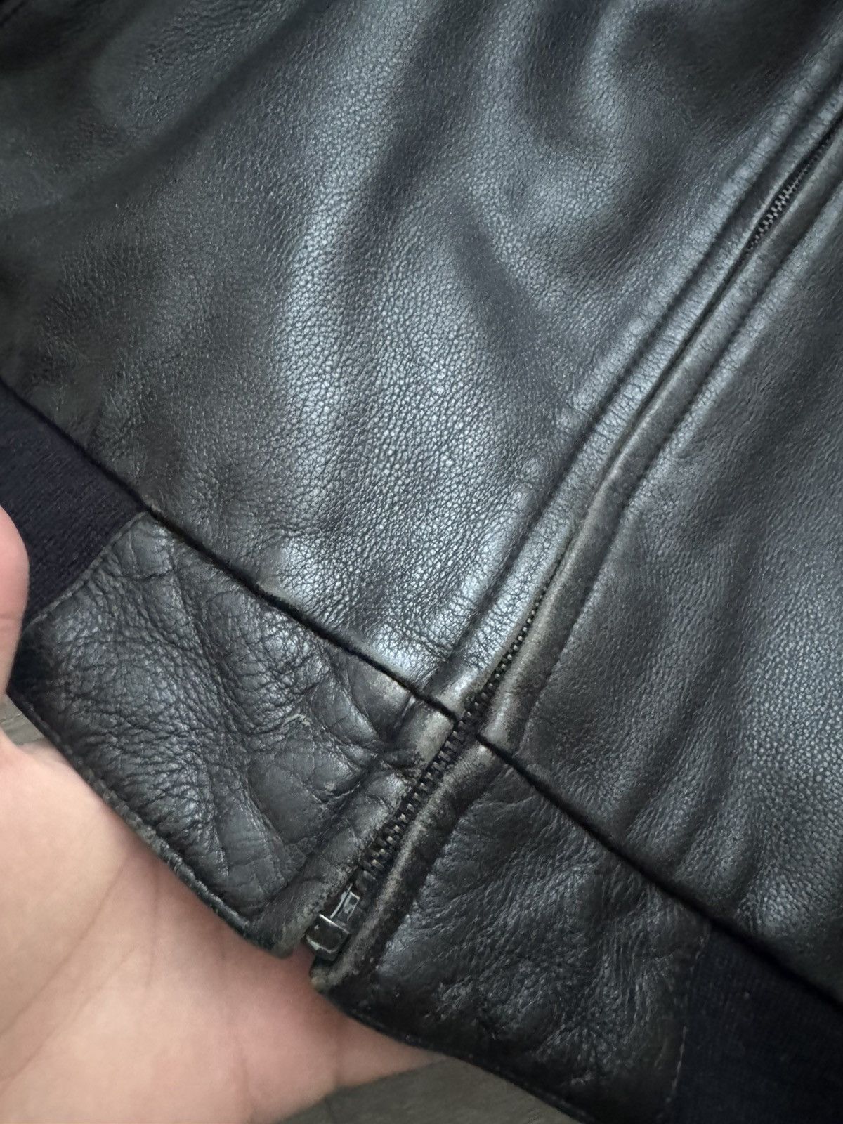 Genuine Leather Leonardo Sportiva Vintage Real Leather Jacket Size US XL / EU 56 / 4 - 4 Thumbnail