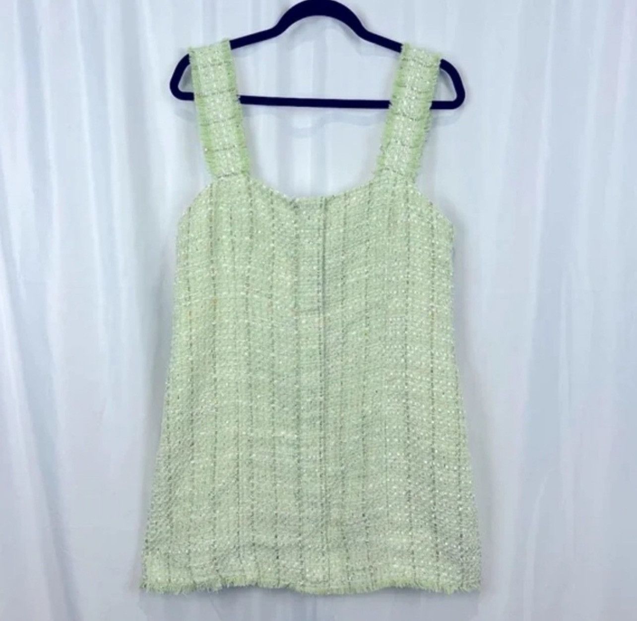 House of Harlow House of Harlow 1960 Green Tweed A-Line Mini Dress Size XL / US 12-14 / IT 48-50 - 7 Thumbnail