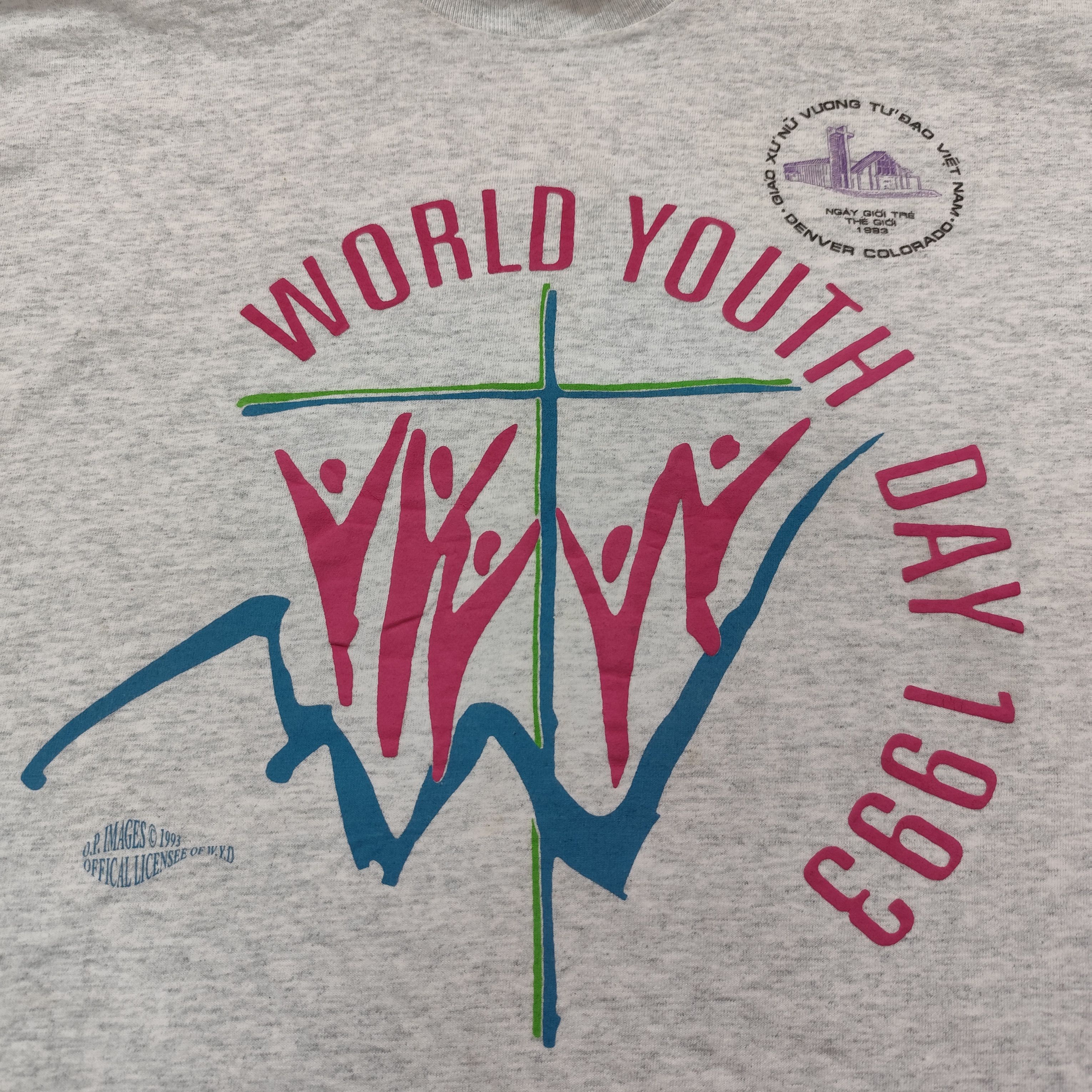 Fruit Of The Loom × Vintage WORLD YOUTH DAY 1993 X ROMAN CATHOLIC CHURCH POPE JOHN II Size US XL / EU 56 / 4 - 7 Thumbnail