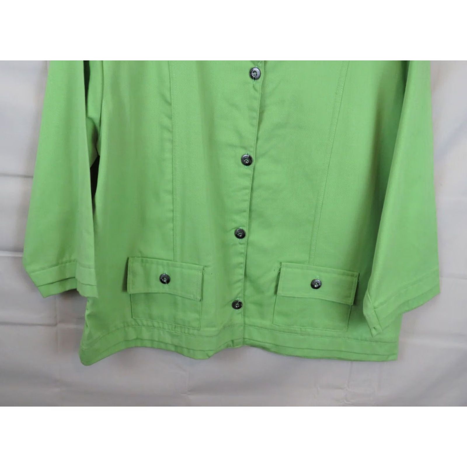 Vintage VINTAGE Newport Beach Green Jacket Hartfield design 1X coat Women White Beach XL Size XL / US 12-14 / IT 48-50 - 2 Thumbnail