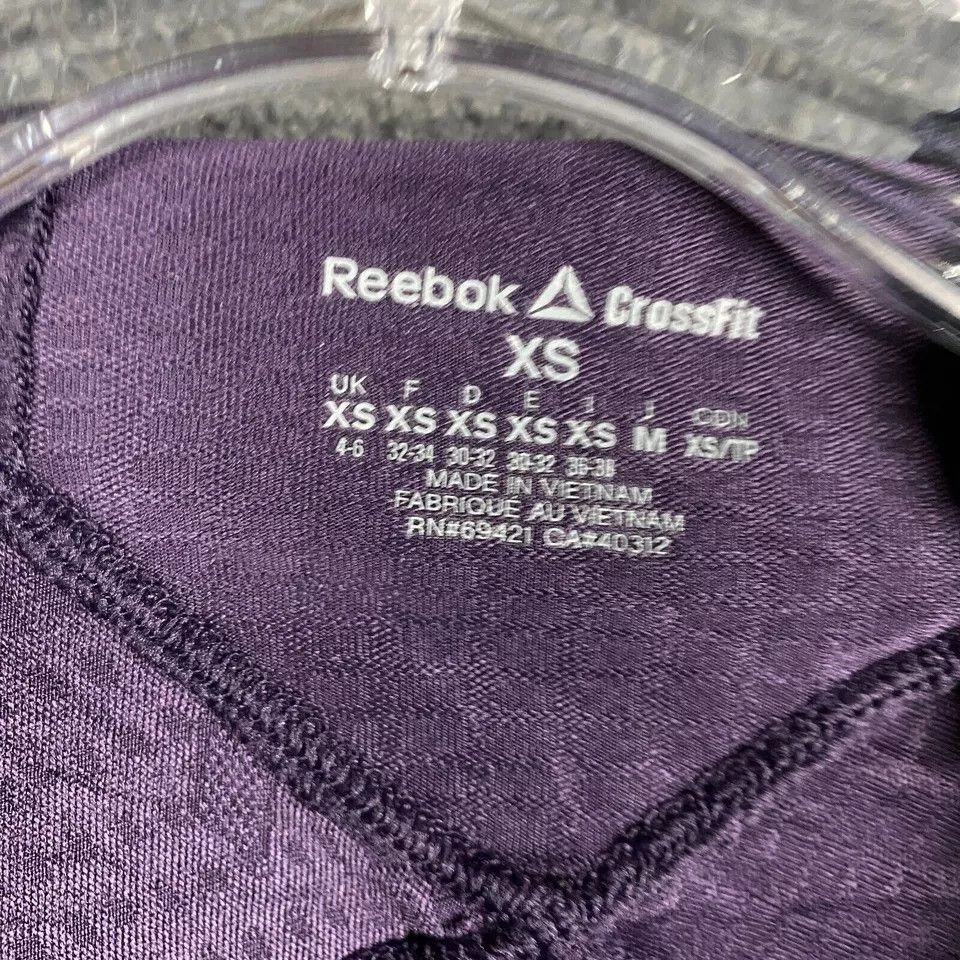 Reebok Reebok CrossFit Active Hoodie Women's XS Pullover Purple Size XS / US 0-2 / IT 36-38 - 3 Thumbnail