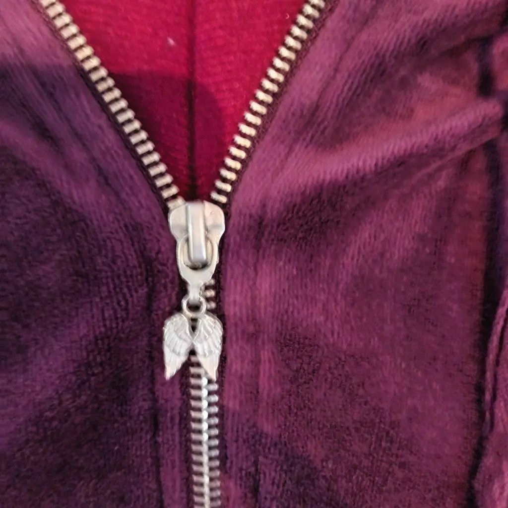 Victoria's Secret Vintage Y2K Victoria’s Secret Velour Zip Hoodie Size L / US 10 / IT 46 - 5 Thumbnail