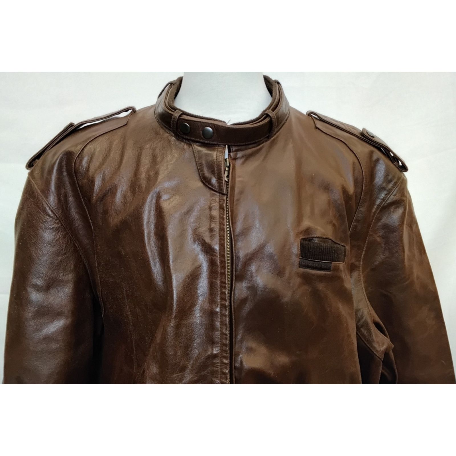 Members Only Members Only Leather Jacket Men's 2XL Brown Flight Size US XXL / EU 58 / 5 - 5 Thumbnail