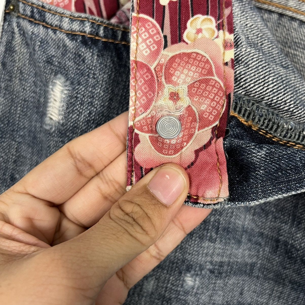 Japanese Brand Vintage Japanese Designer Distressed Denim Jeans Size 30" / US 8 / IT 44 - 17 Thumbnail