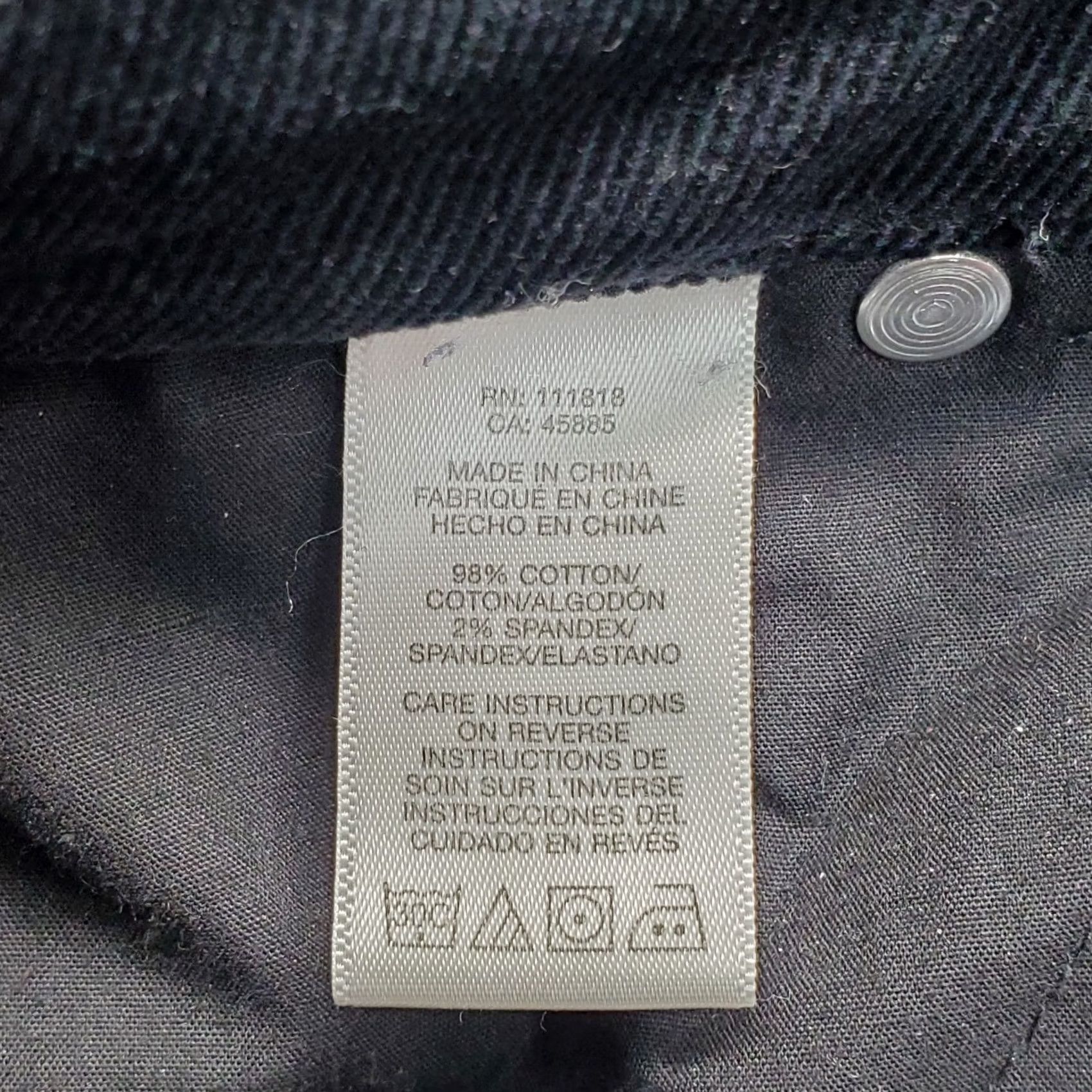 Michael Kors Michael Kors Womens Pants Black Corduroy Modern Bohemian Stretch Straight Fit 4 Size 27" / US 4 / IT 40 - 7 Thumbnail