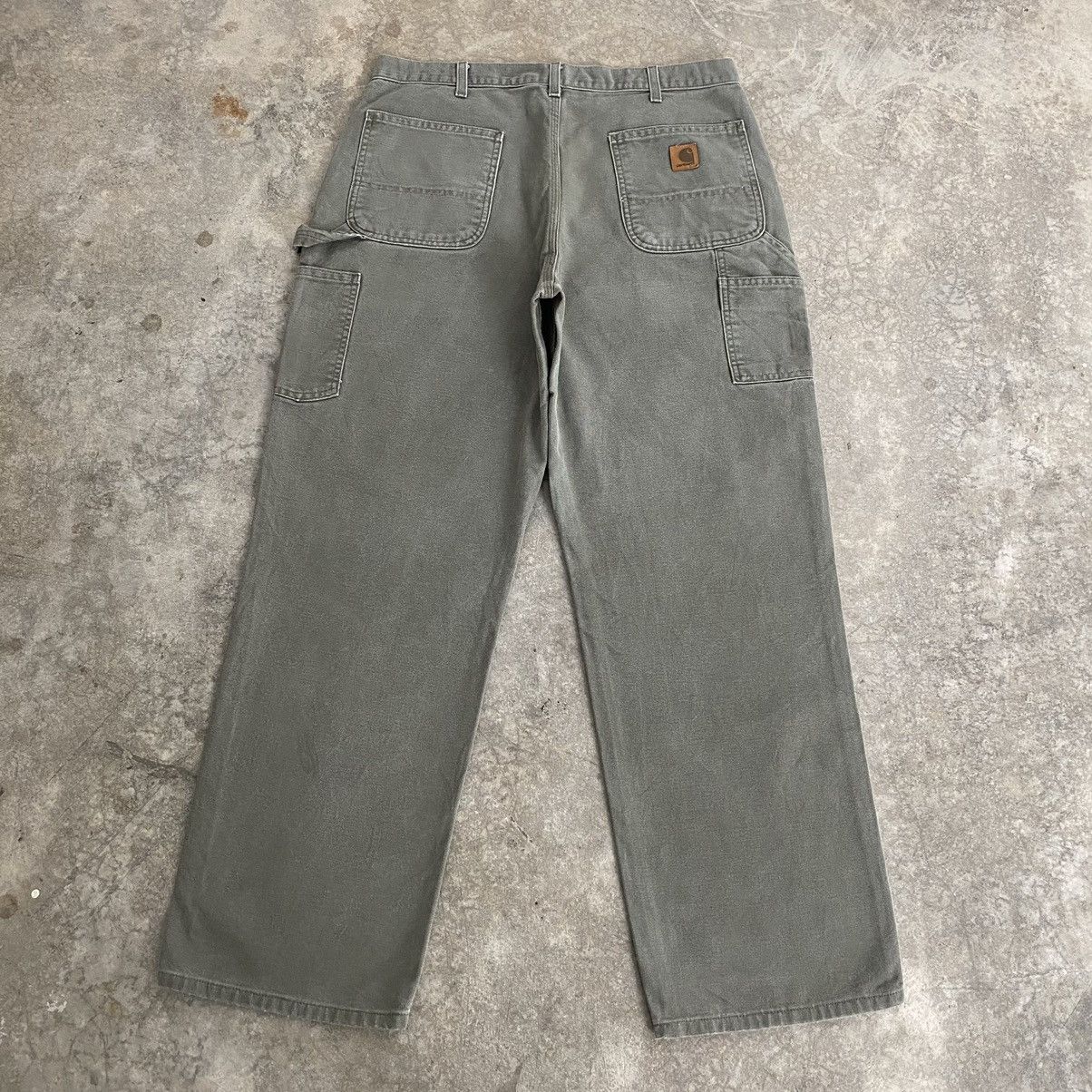 Carhartt VTG Carhartt Moss Green Carpenter Work Pants Size US 35 - 14 Thumbnail