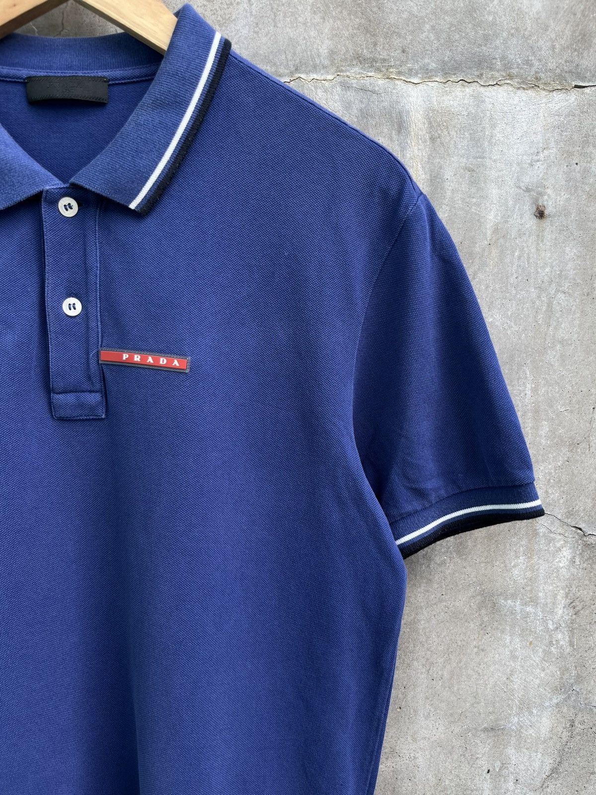Prada Pique Polo Shirt Size US XL / EU 56 / 4 - 3 Thumbnail