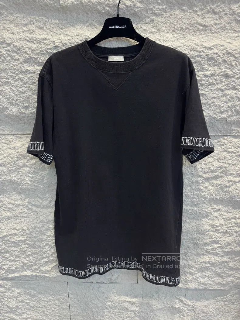 Dior Dior Black logo letter embroidery short-sleeved T-shirt Size US S / EU 44-46 / 1 - 1 Thumbnail