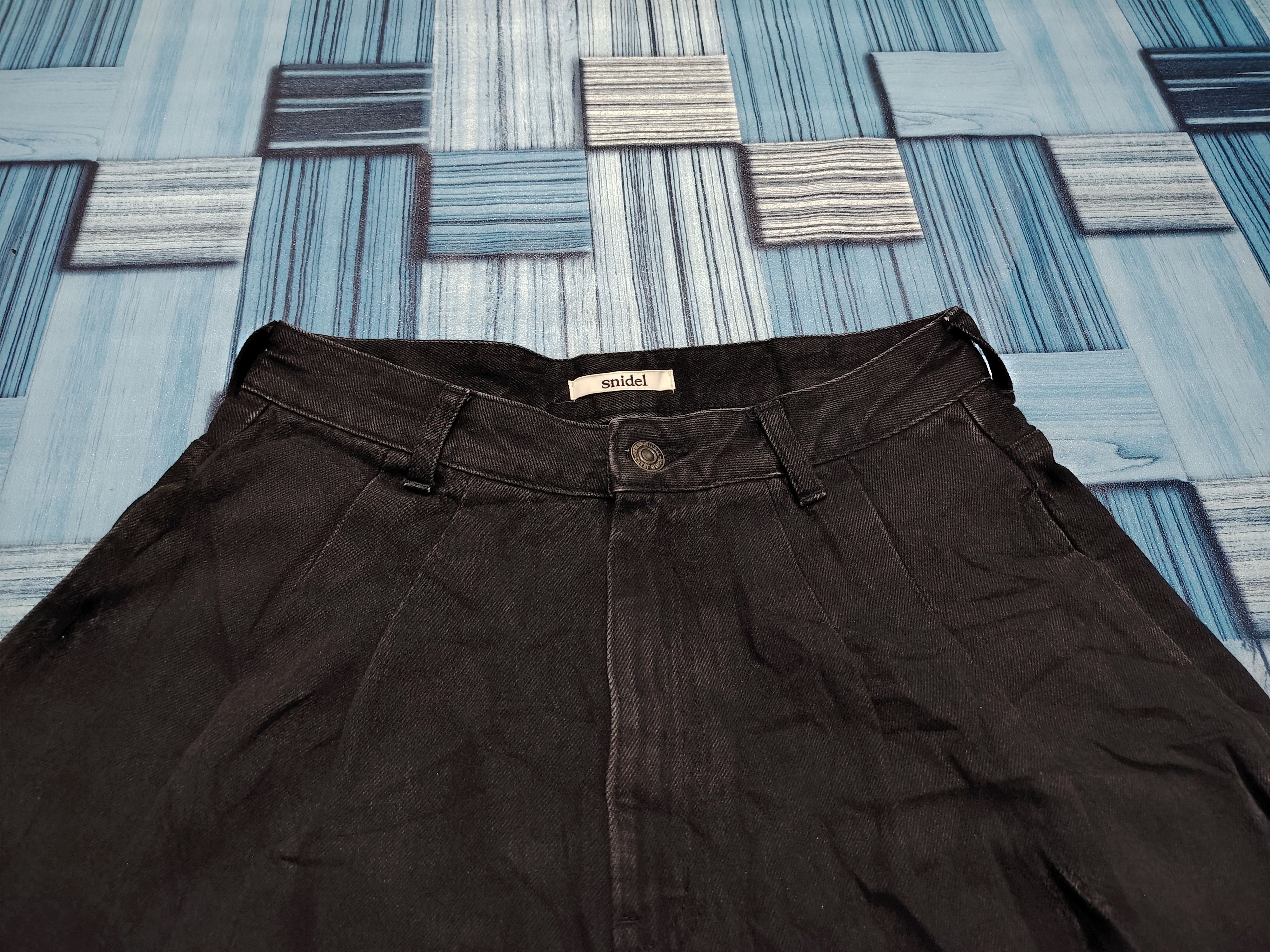 Japanese Brand Japanese Snidel Black Jeans Baggy Style Pants Size 26" / US 2 / IT 38 - 2 Thumbnail