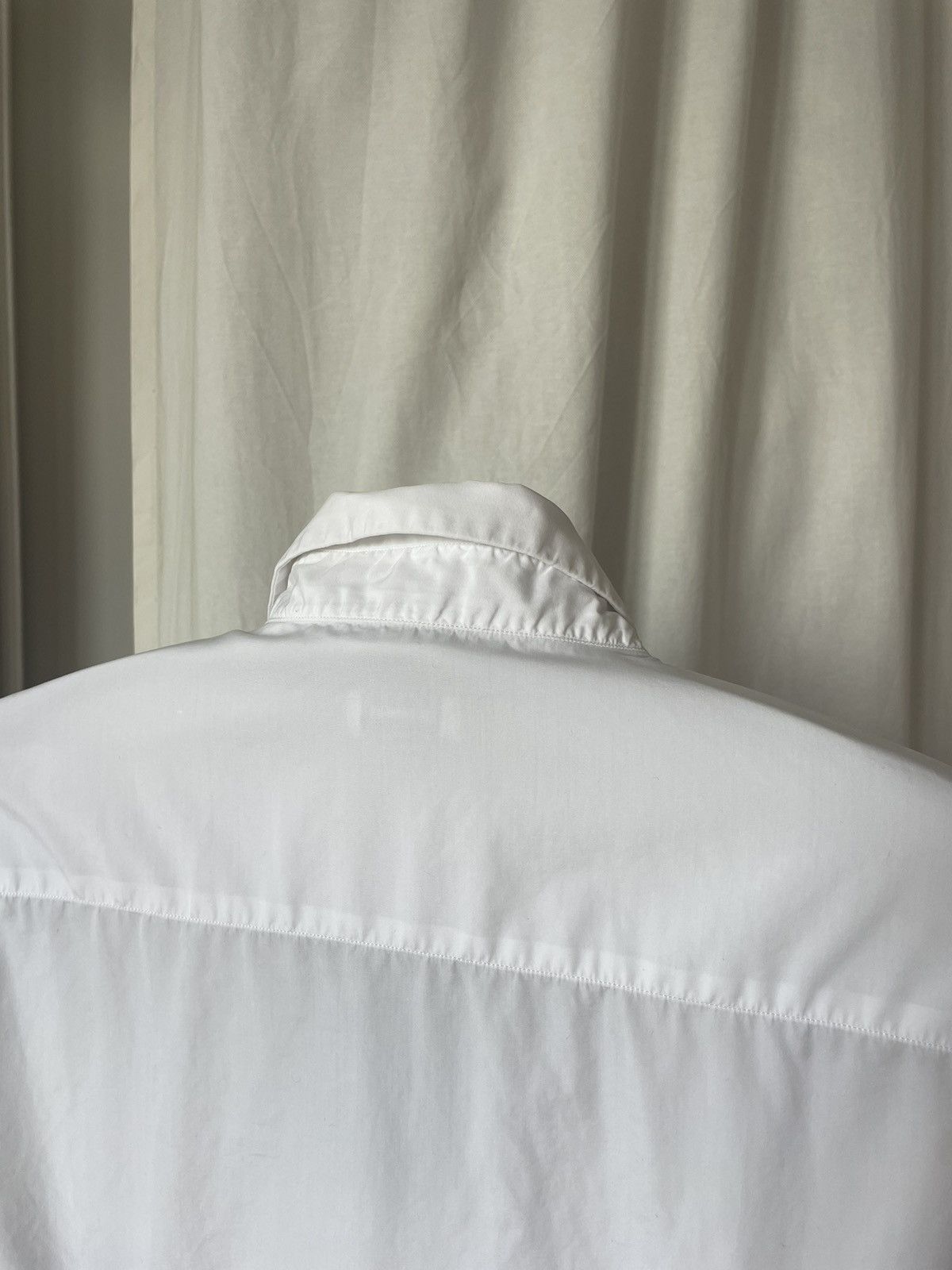 Jil Sander Jil Sander White Cotton Long-Sleeve Shirt M Size Size US M / EU 48-50 / 2 - 6 Thumbnail