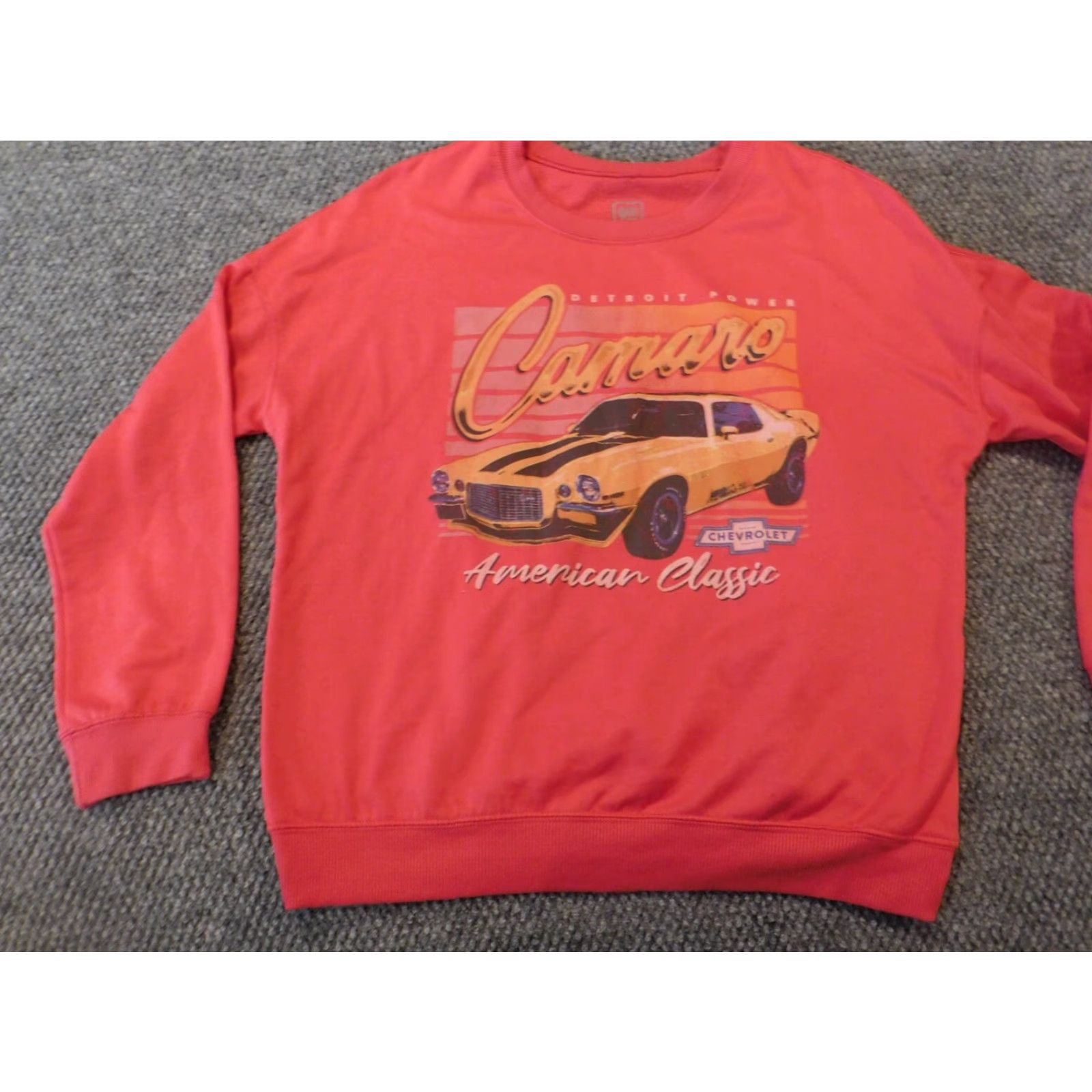 Vintage GM General Motors Womens Sweater Medium Red Chevrolet Camaro Crewneck Pullover Size M / US 6-8 / IT 42-44 - 3 Thumbnail