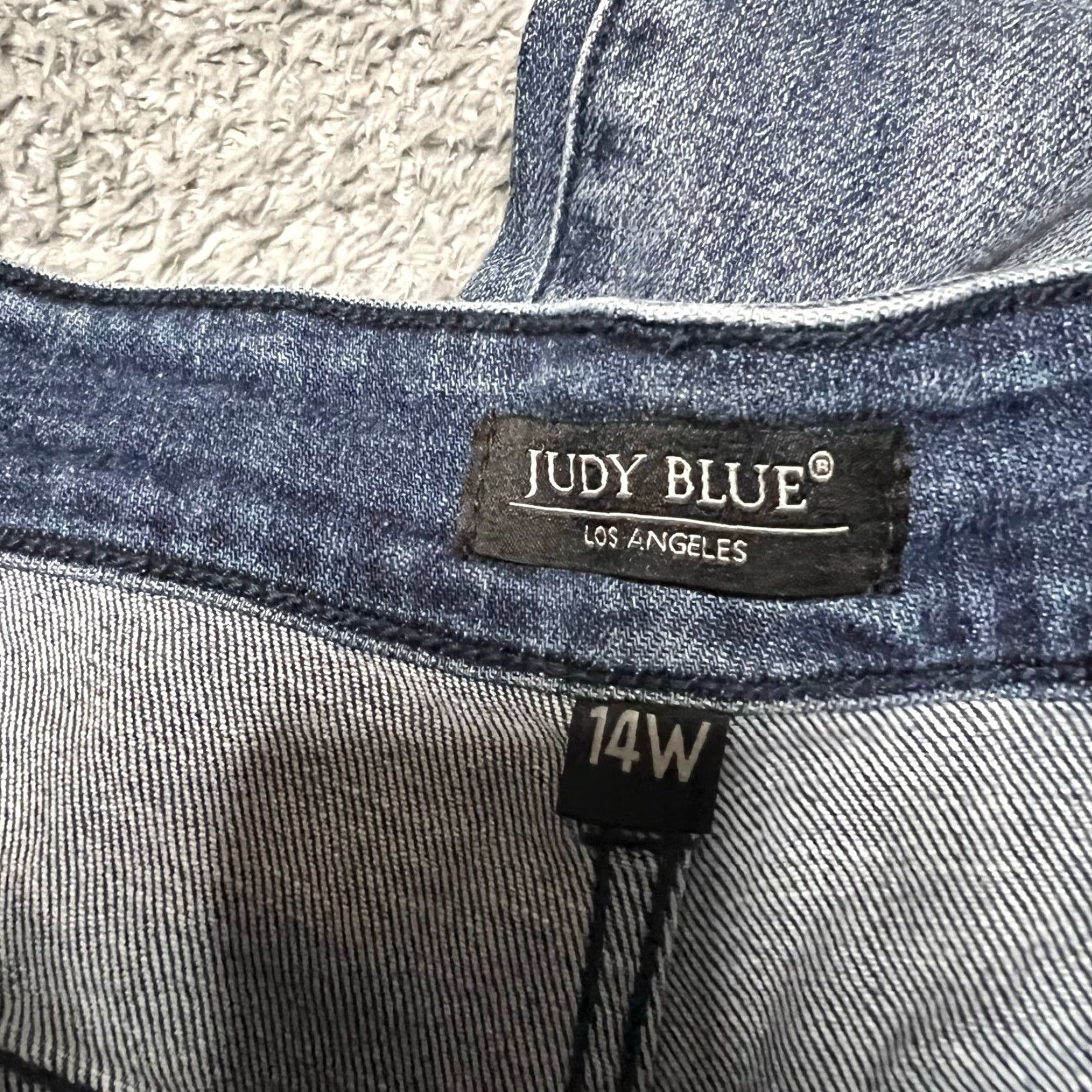 Vintage Judy Blue Jeans Womens 14W Boyfriend Distressed Stretch High Rise Blue 35x29 Girls Womens? Size 36" / US 14 / IT 50 - 5 Thumbnail