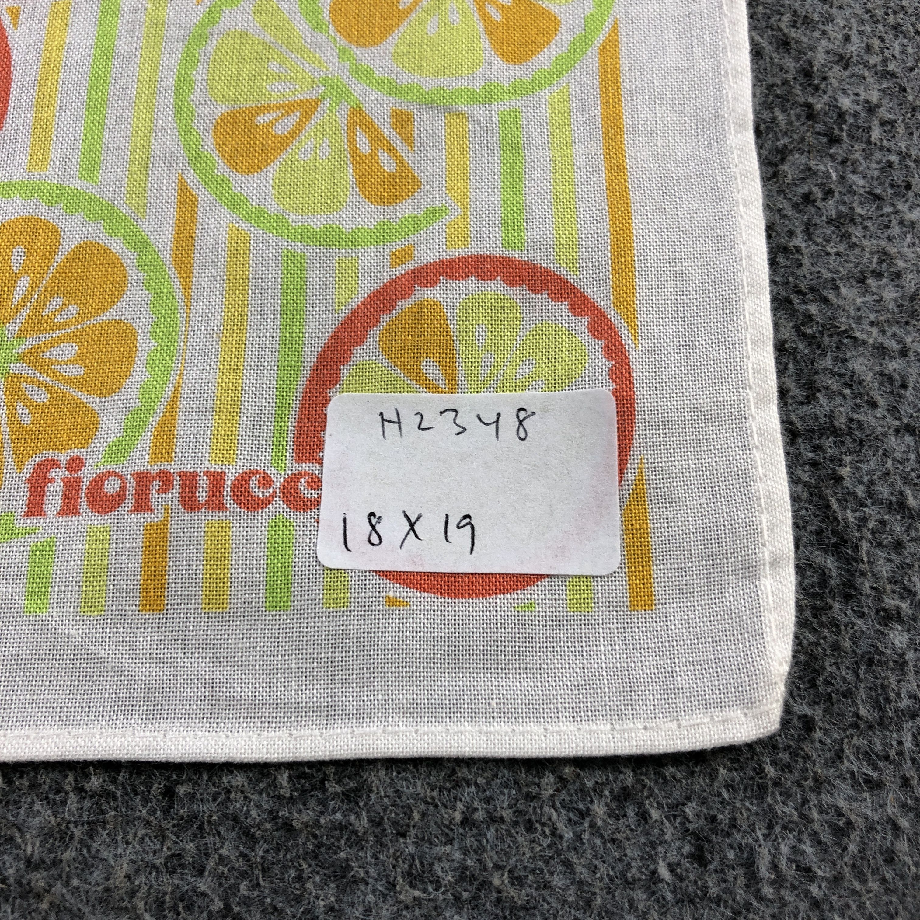 Fiorucci Fiorucci Citron Handkerchief Neckerchief Bandana H2348 Size ONE SIZE - 5 Thumbnail